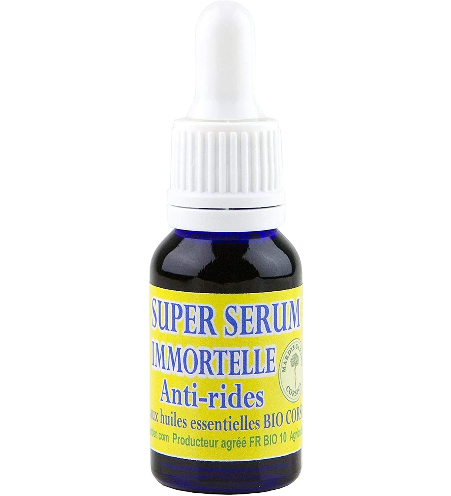 Super SERUM Immortelle Anti-Wrinkle 15ml | Organic Helichrysum Essential Oil | International Shipping - Buy Online on SooperMarket.com