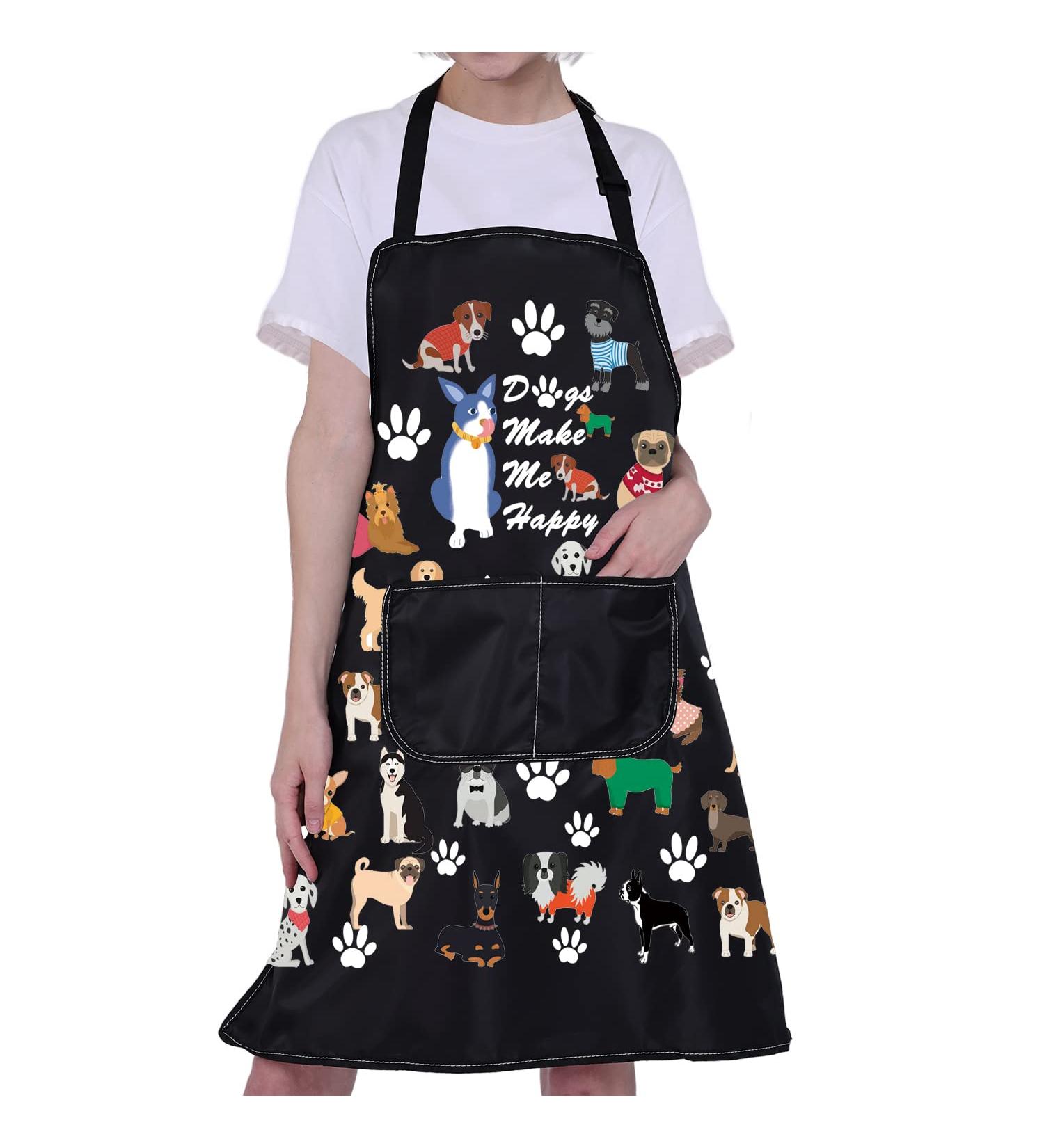 BNQL Dog Care Apron - Waterproof & Cute Cooking Apron for Dog Trainers & Groomers | Perfect Gifts for Dog Lovers - Buy Online on SooperMarket.com