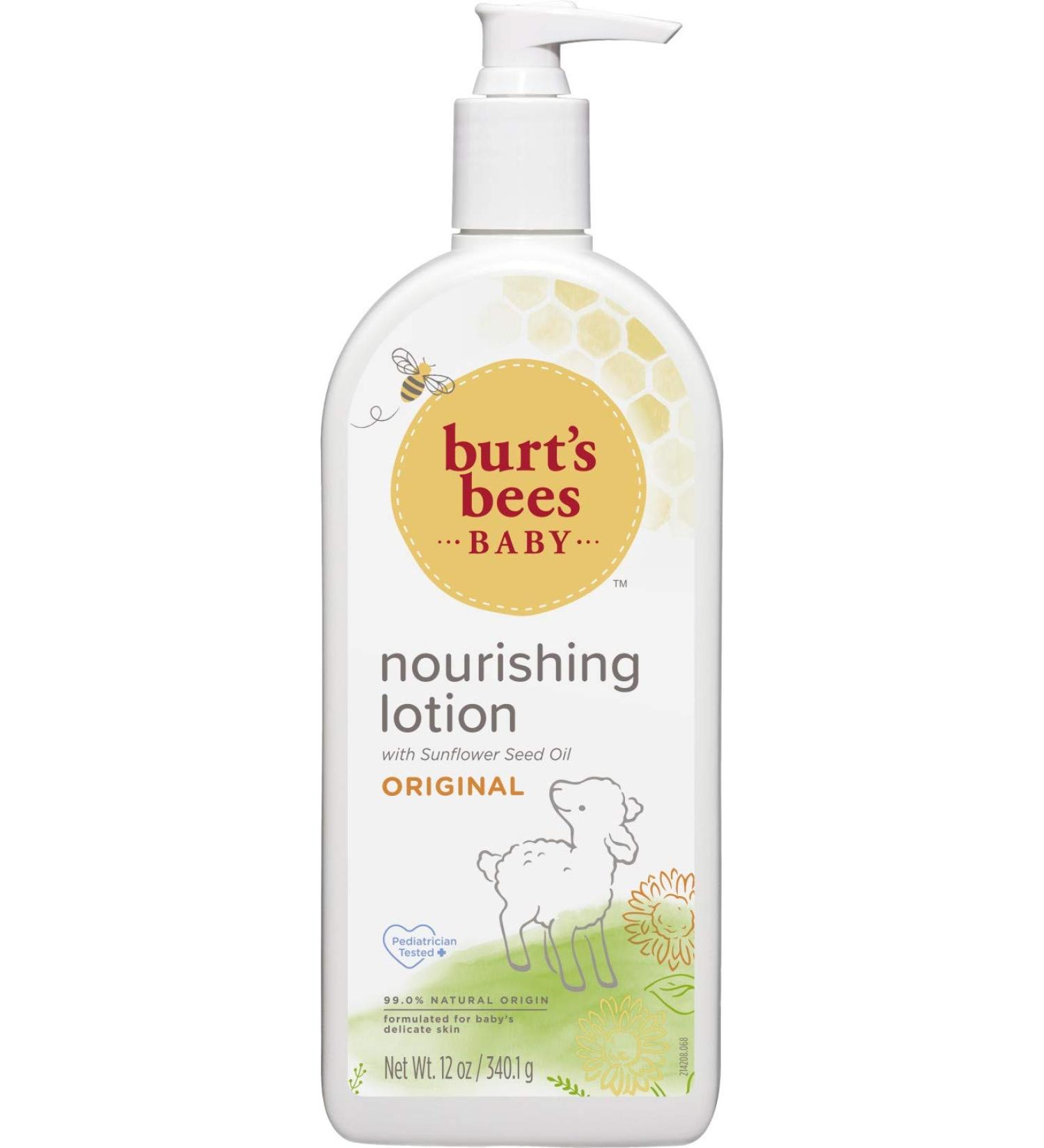 Burt's Bees Baby Nourishing Lotion - Original Scent, 12 oz Bottle - Buy Online on SooperMarket.com
