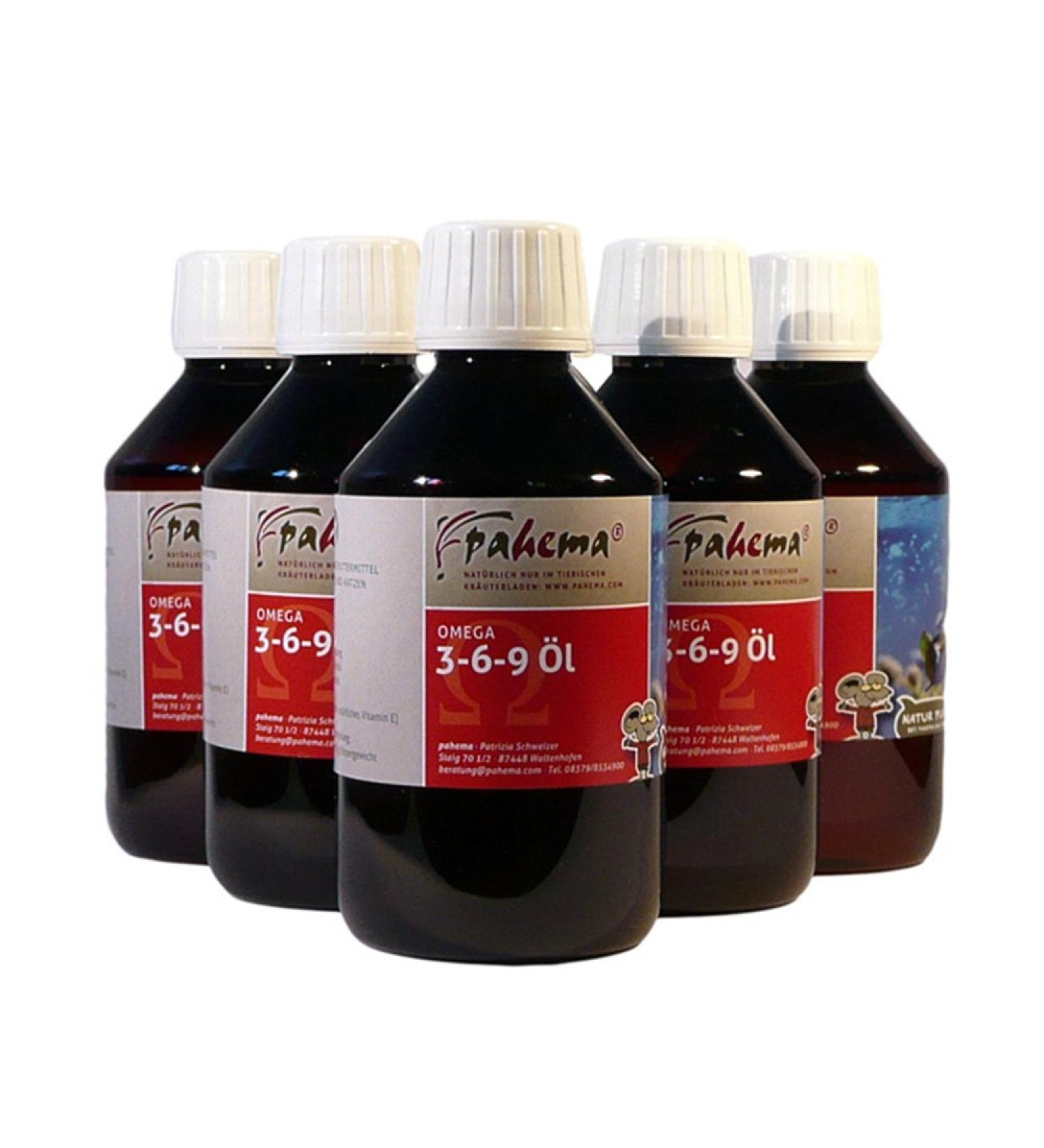 pahema Omega 3-6-9 oil with organic borage oil - 100% natural (6 x 250 ml)