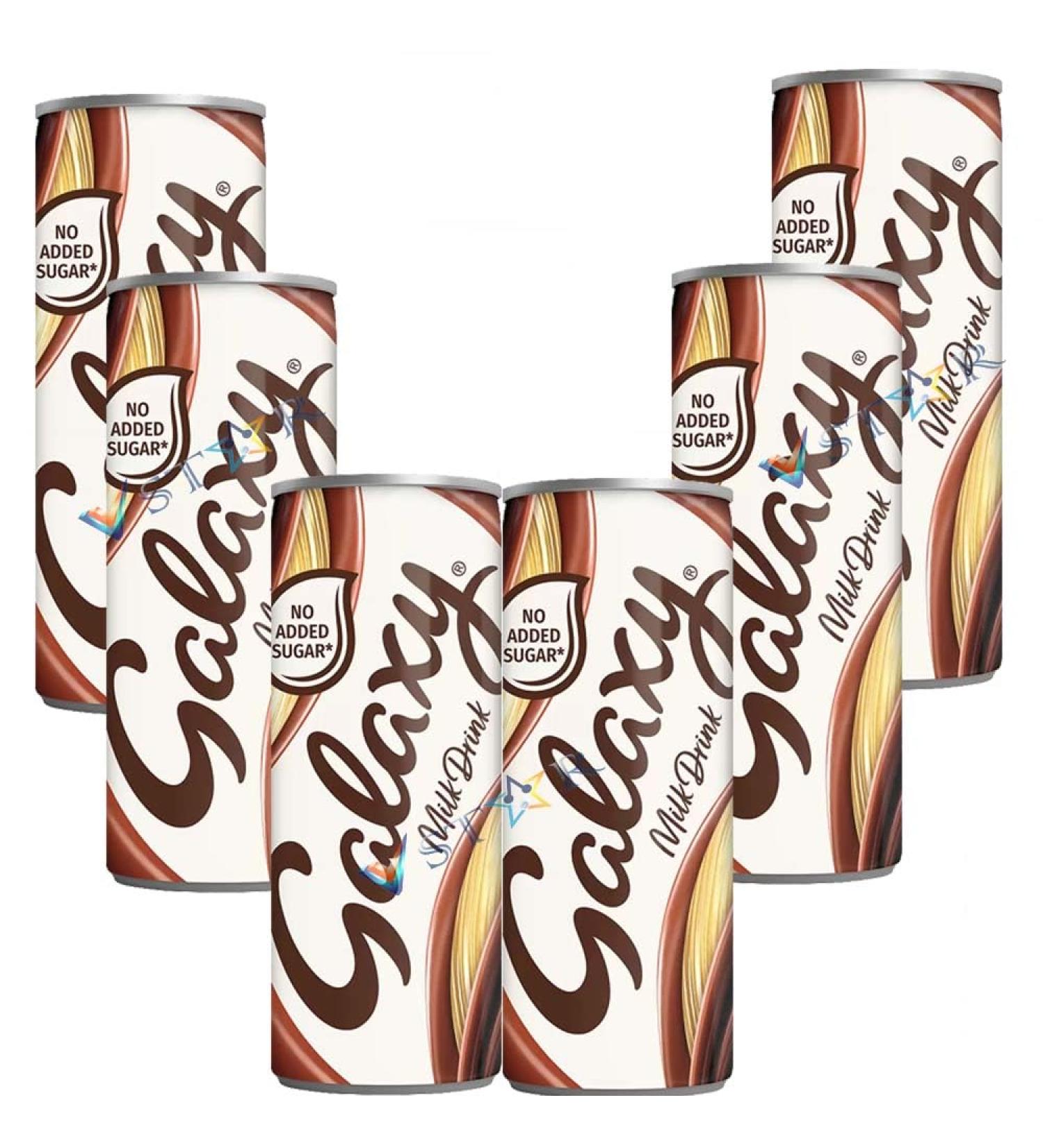 Galaxy Milk Chocolate Milkshake Ready To Drink Can 250ml (6)