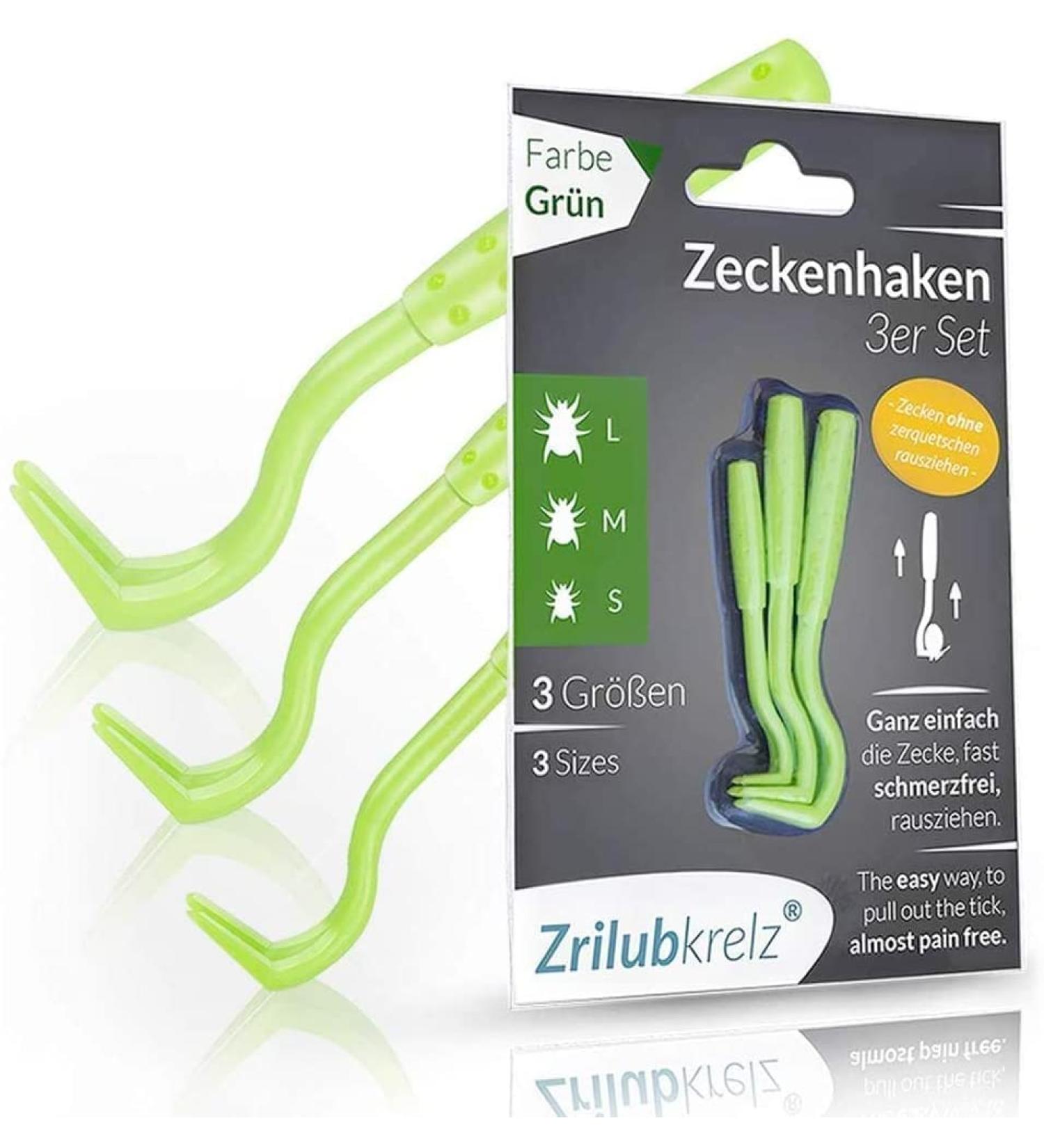 Zrilubkrelz Tick Tongs Tick Remover Set - Premium Tick Protection for Dogs, Cats, Horses - 3 Tick Levers Included - Buy Online on SooperMarket.com