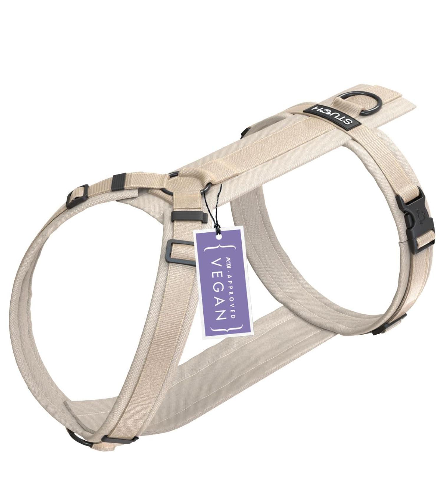 Stuch Dog Harness - Adjustable Padded Nylon for Small Medium & Large Dogs - Beige XS - Buy Online on SooperMarket.com