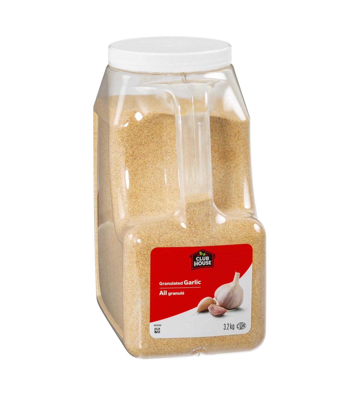 Club House Quality Natural Herbs & Spices GARLIC GRANULATED 3.2kg (pack of 1) - Buy Online on SooperMarket.com