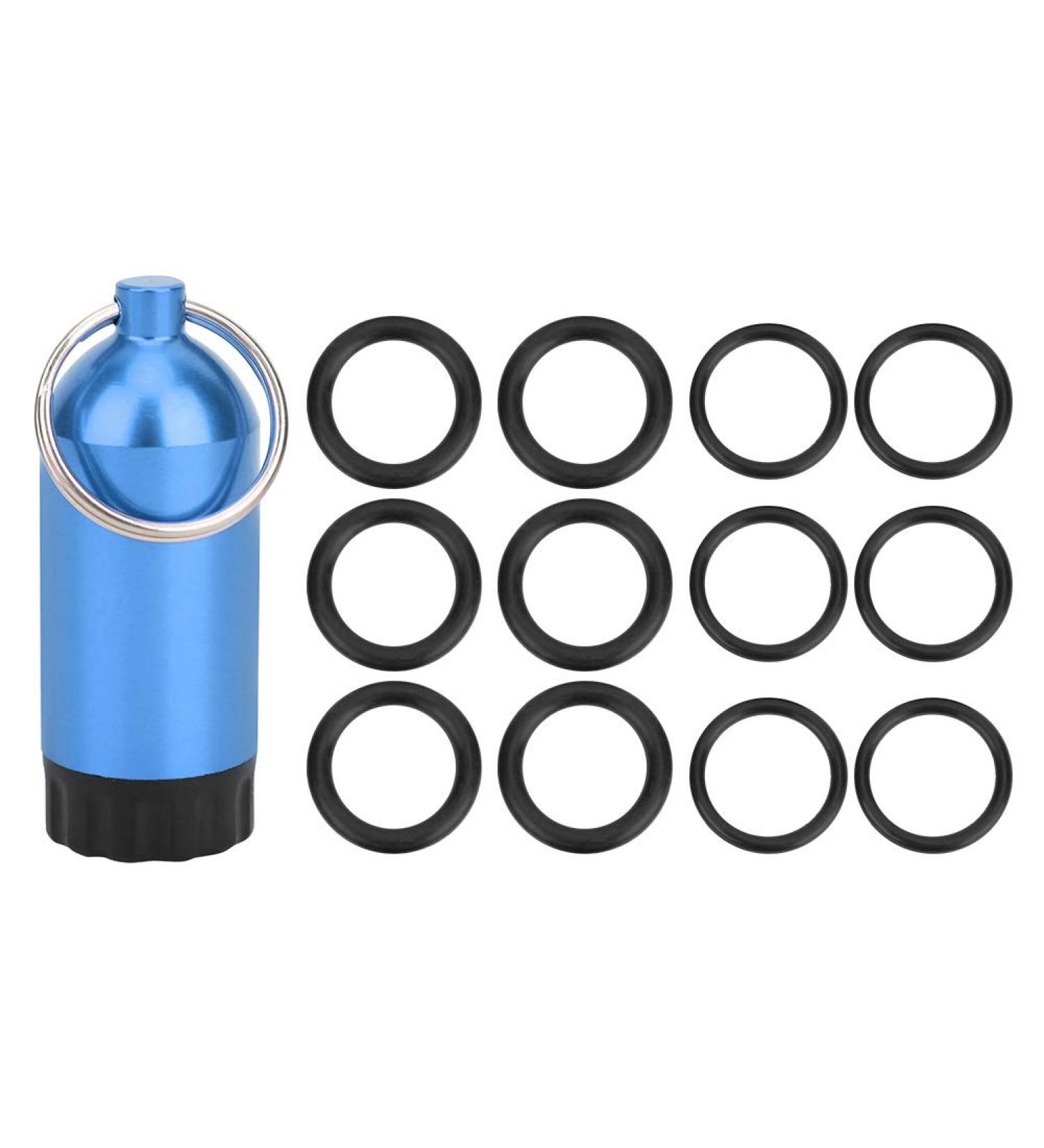 HERCHR Scuba Diving Tank Mini Key Ring - Blue Dive Kit with Valve and O-Rings - Buy Online on SooperMarket.com