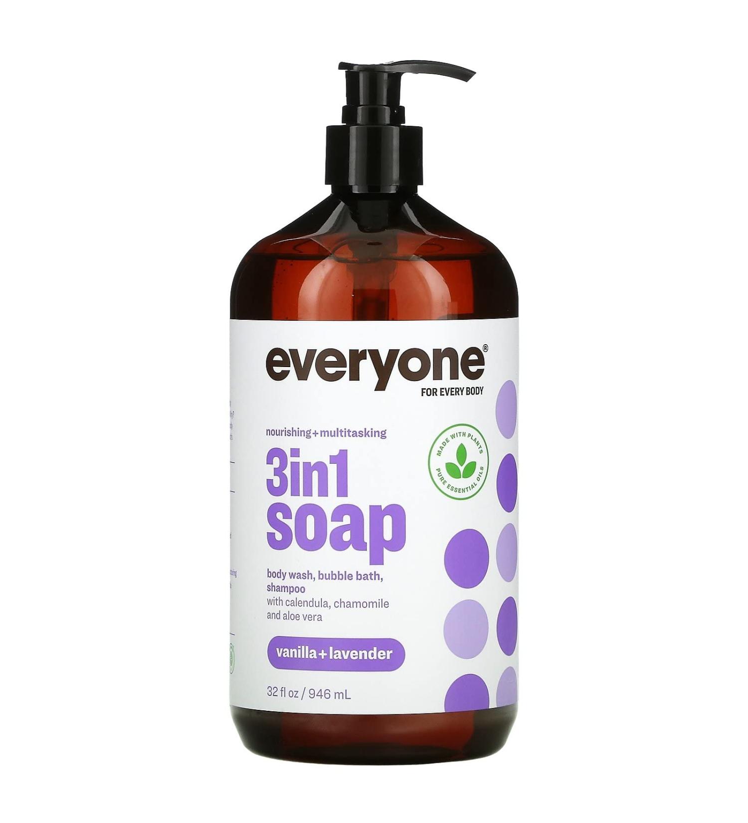 Everyone Vanilla & Lavender 3 In 1 Soap  32 FZ