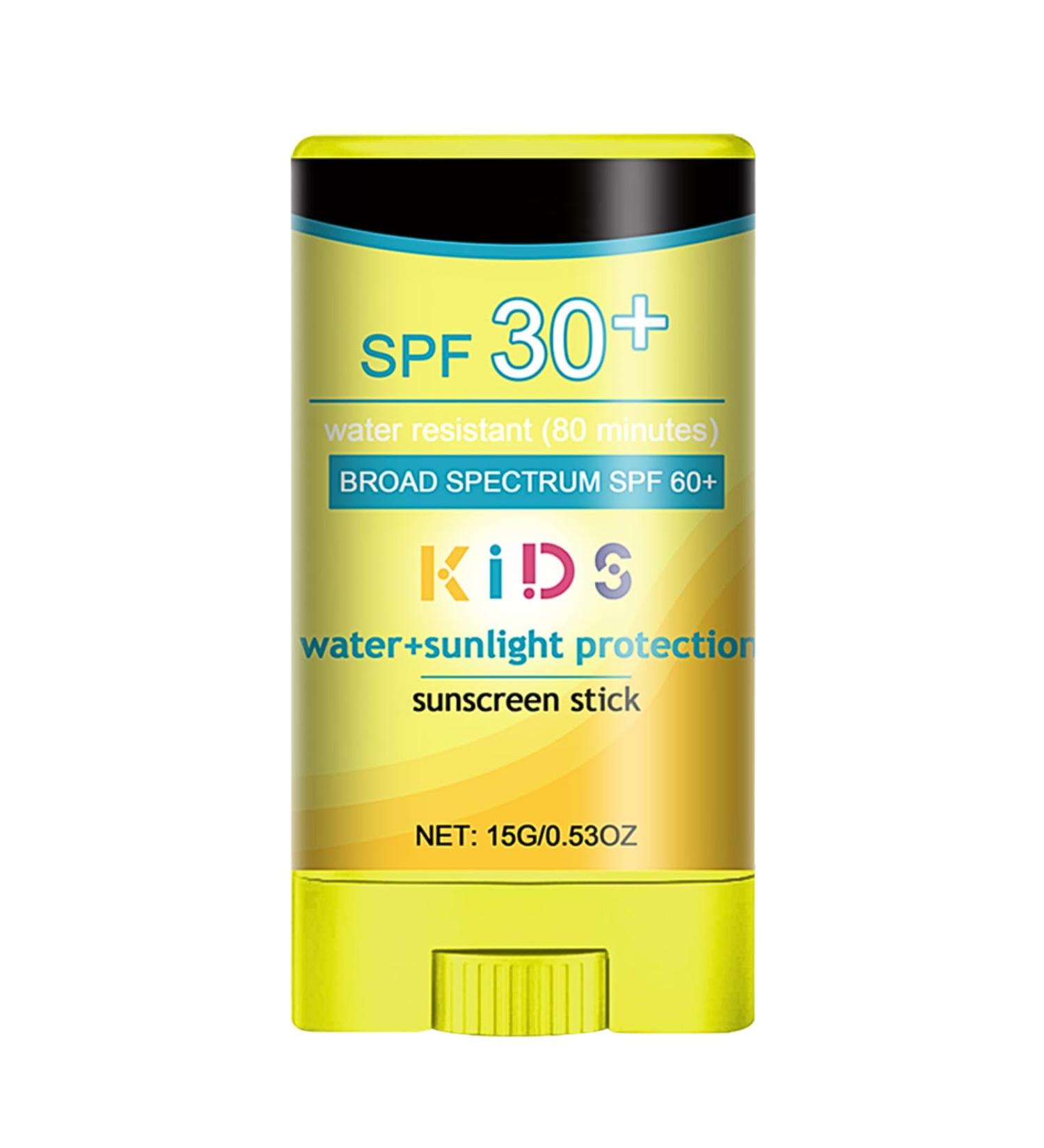 Sun Cream SPF 30+ Natural Sunscreen Stick with Broad Spectrum SPF 30+ Sunblock Stick for Face Body Waterproof Suncream Factor 30 Sun Stick SPF 30+ UVA/UVB Protection Residue-Free - Buy Online on SooperMarket.com