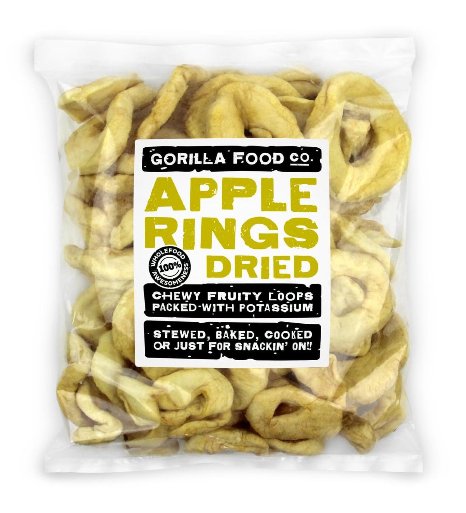 Gorilla Food Co. Apple Rings Dried - 400g - Buy Online on SooperMarket.com