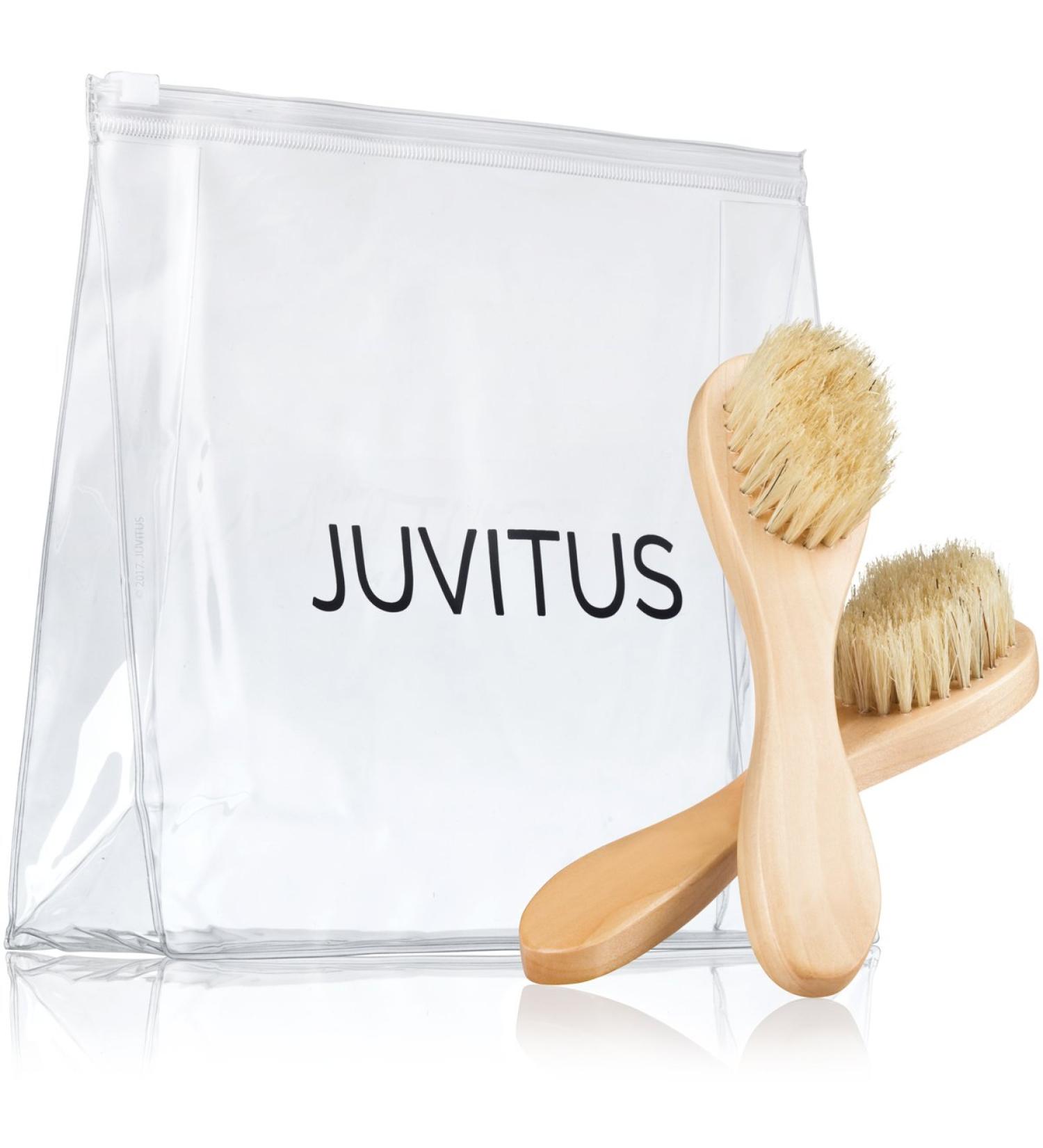 2-Pack Face Brush Set for Cleansing and Exfoliation | Natural Bristles, Wood Handle | Deluxe Travel Bag Included - Buy Online on SooperMarket.com