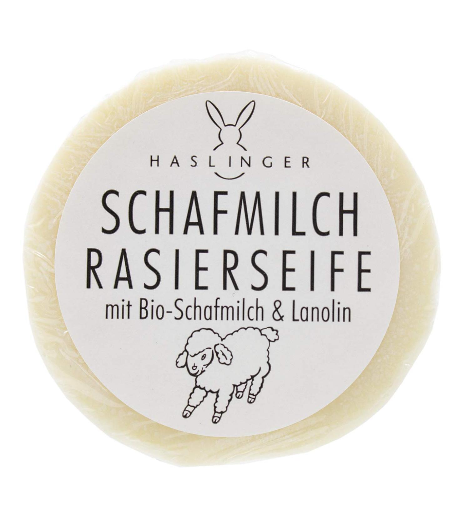 Haslinger Sheepmilk Latte di Pecora Shaving Soap 60g - Premium Quality - Buy Online on SooperMarket.com