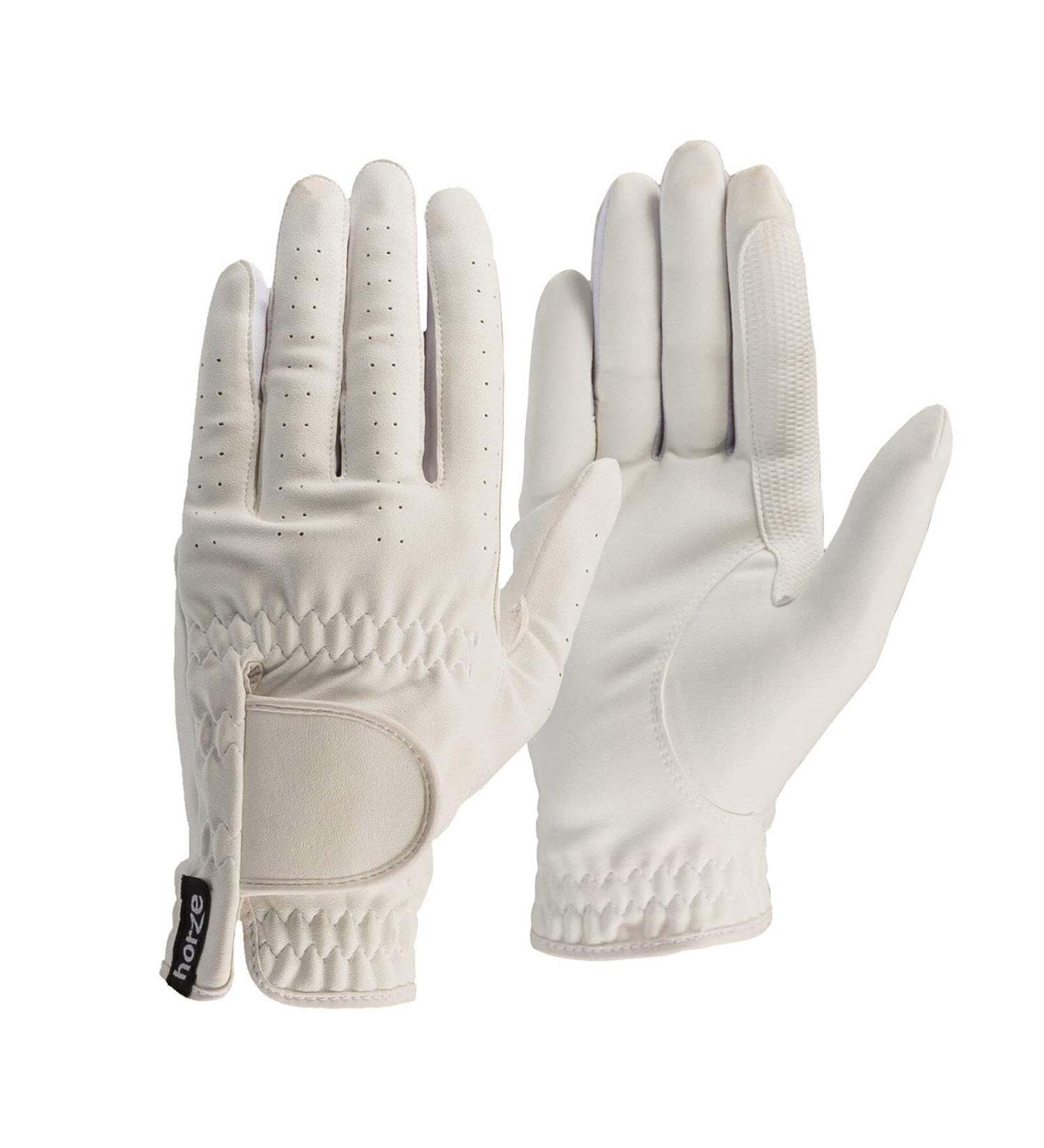 HORZE Eleanor Flex Fit Riding Gloves White 6 - Buy Online on SooperMarket.com