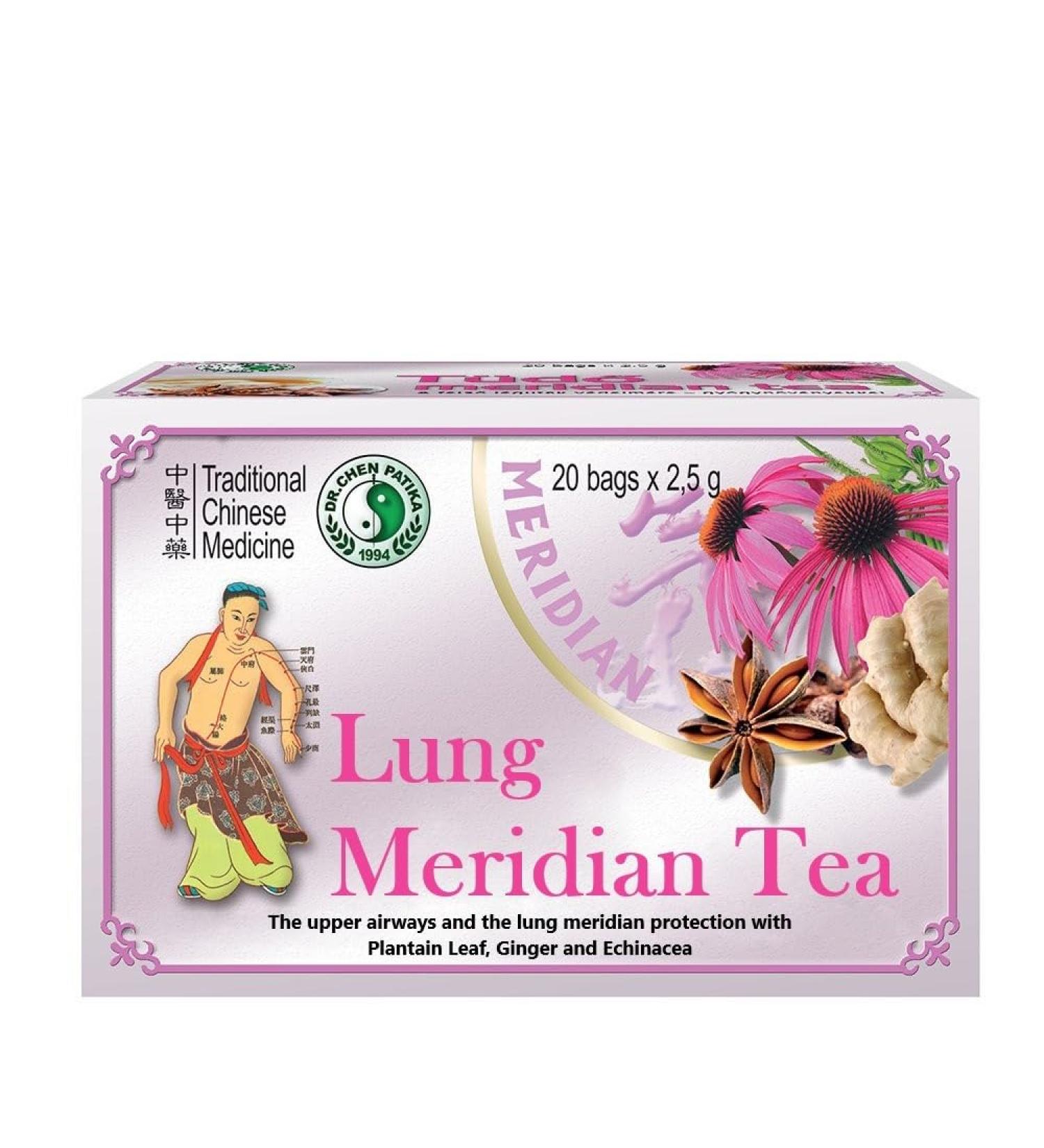 Dr Chen Lung Meridian Tea Natural Traditional Herbal Blend Lung Health Support 20 Teabags - Buy Online on SooperMarket.com