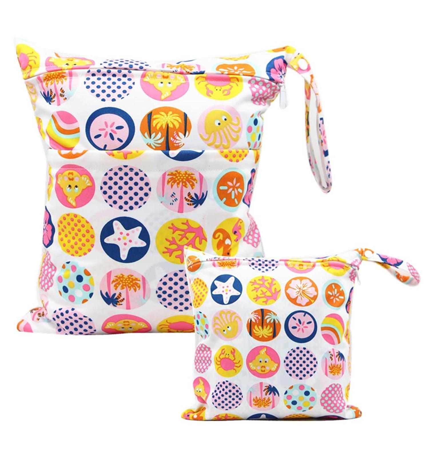 Egurs Marine Life Diaper Bag Wetbag Set - Large & Medium for On-the-Go Convenience - International Shipping Available - Buy Online on SooperMarket.com