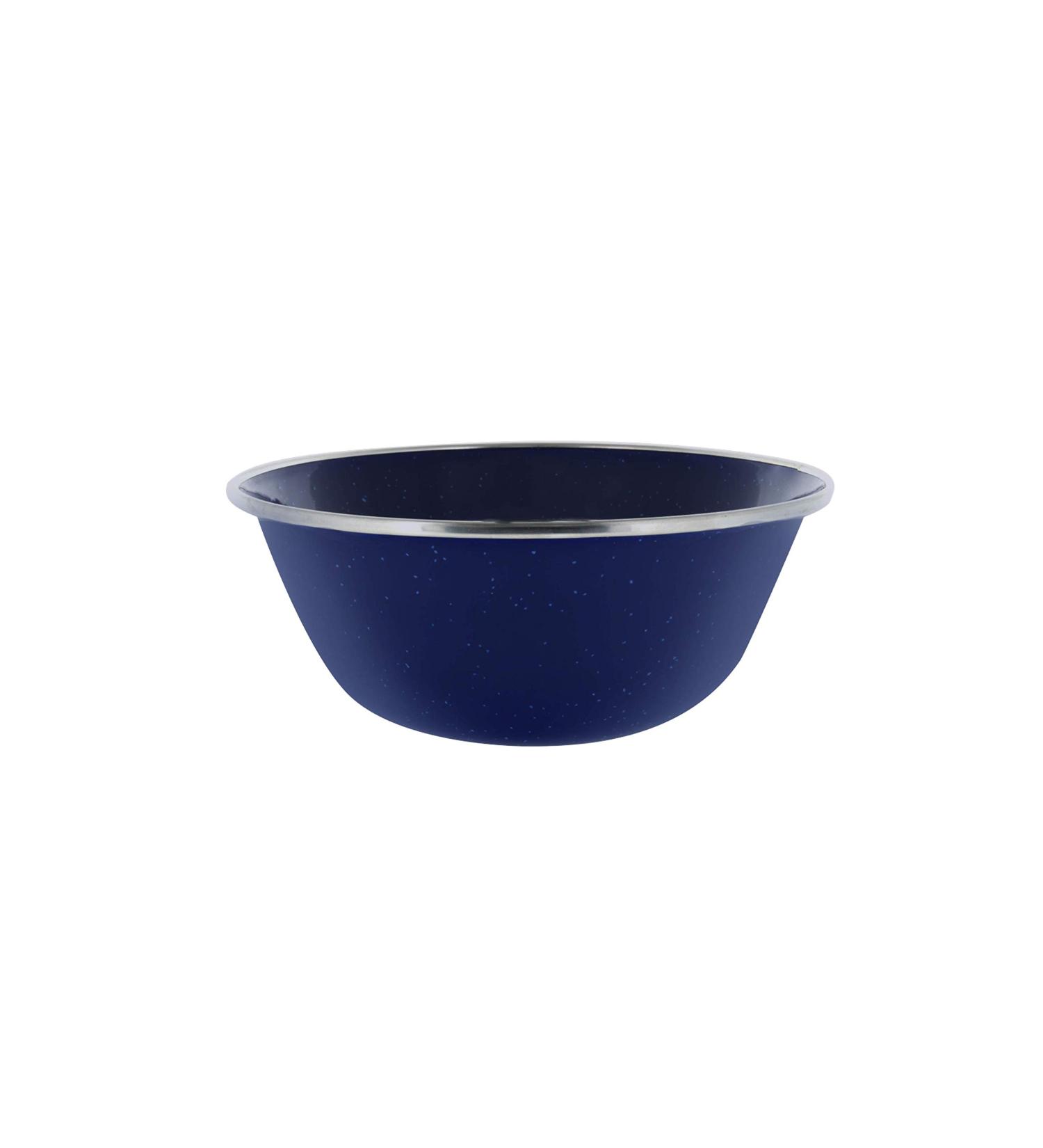 4 Pack Enamel Camping Bowls - Blue Finish for Camping, Hiking & Picnics - Buy Online on SooperMarket.com