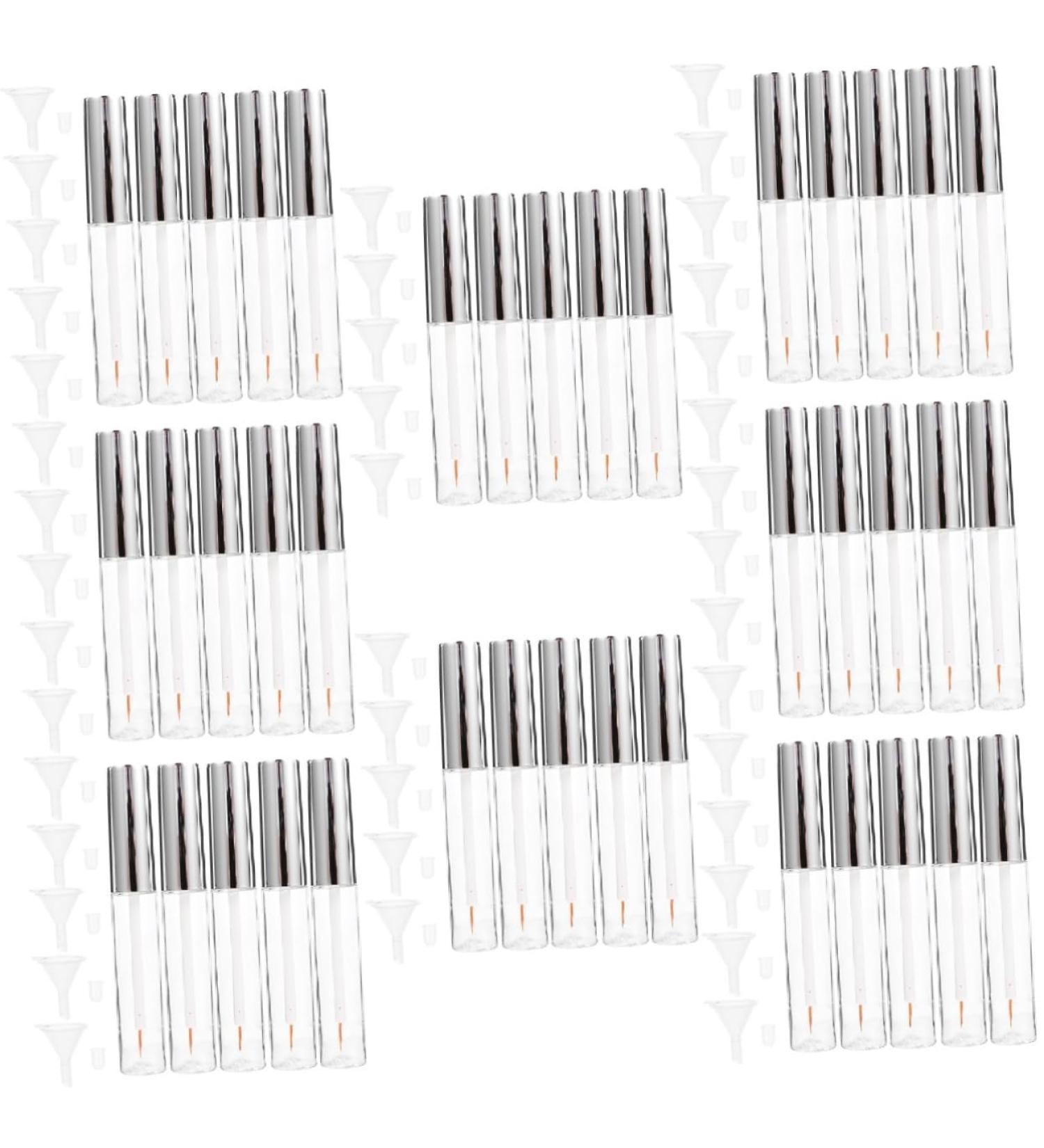 FOYTOKI 40 Pcs Mascara Tube with Wand Oils Essential Oil Roller Bottles Oil Dispenser Fat Oil Transparent - Buy Online on SooperMarket.com
