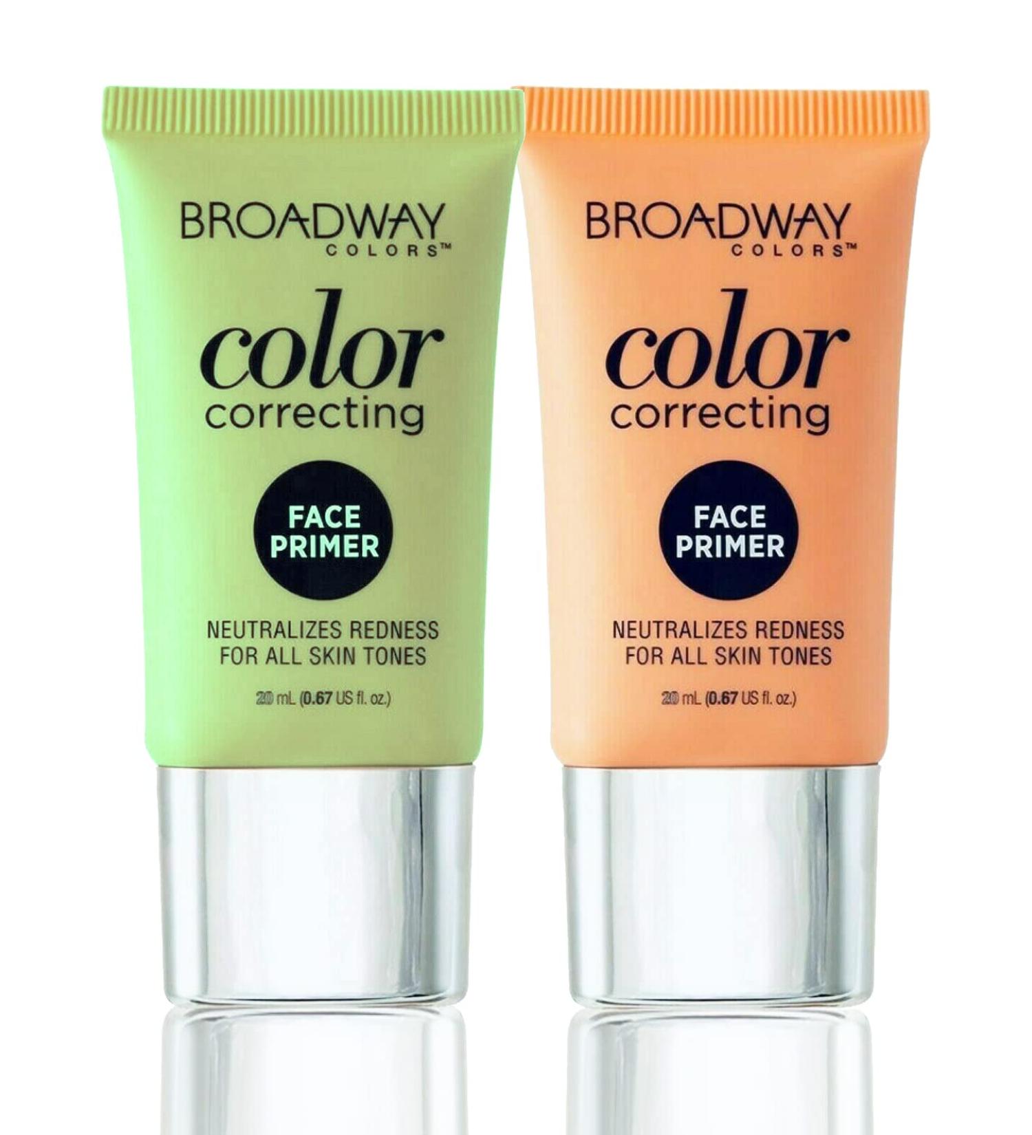 Color Correcting Liquid Primer Peach & Green - Redness Corrector 2 Pack by Broadway Colors - Buy Online on SooperMarket.com