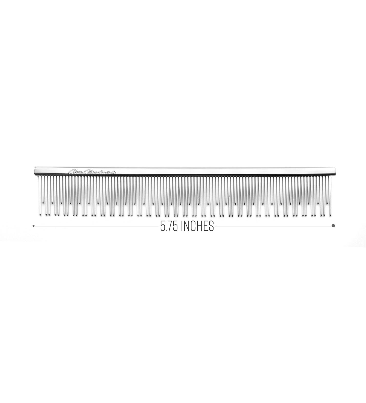 Chris Christensen 6 Crescent Butter Comb - Metallic Coarse/Fine - Buy Online on SooperMarket.com
