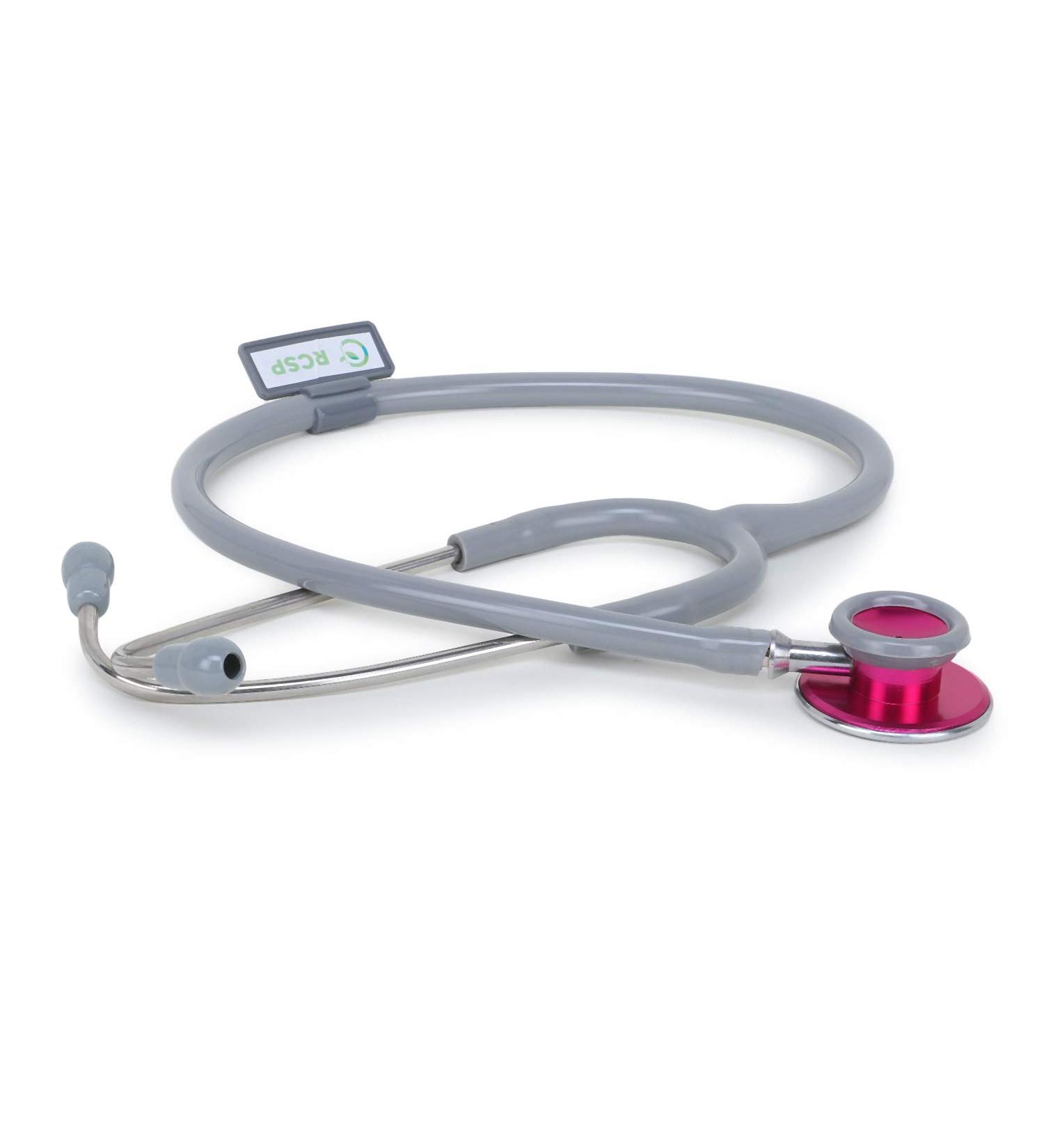 Buy Acoustic Stethoscope for Doctors & Medical Students - Lightweight Flexible Soft Ear Knobs (Grey) | International Shipping Available - Buy Online on SooperMarket.com