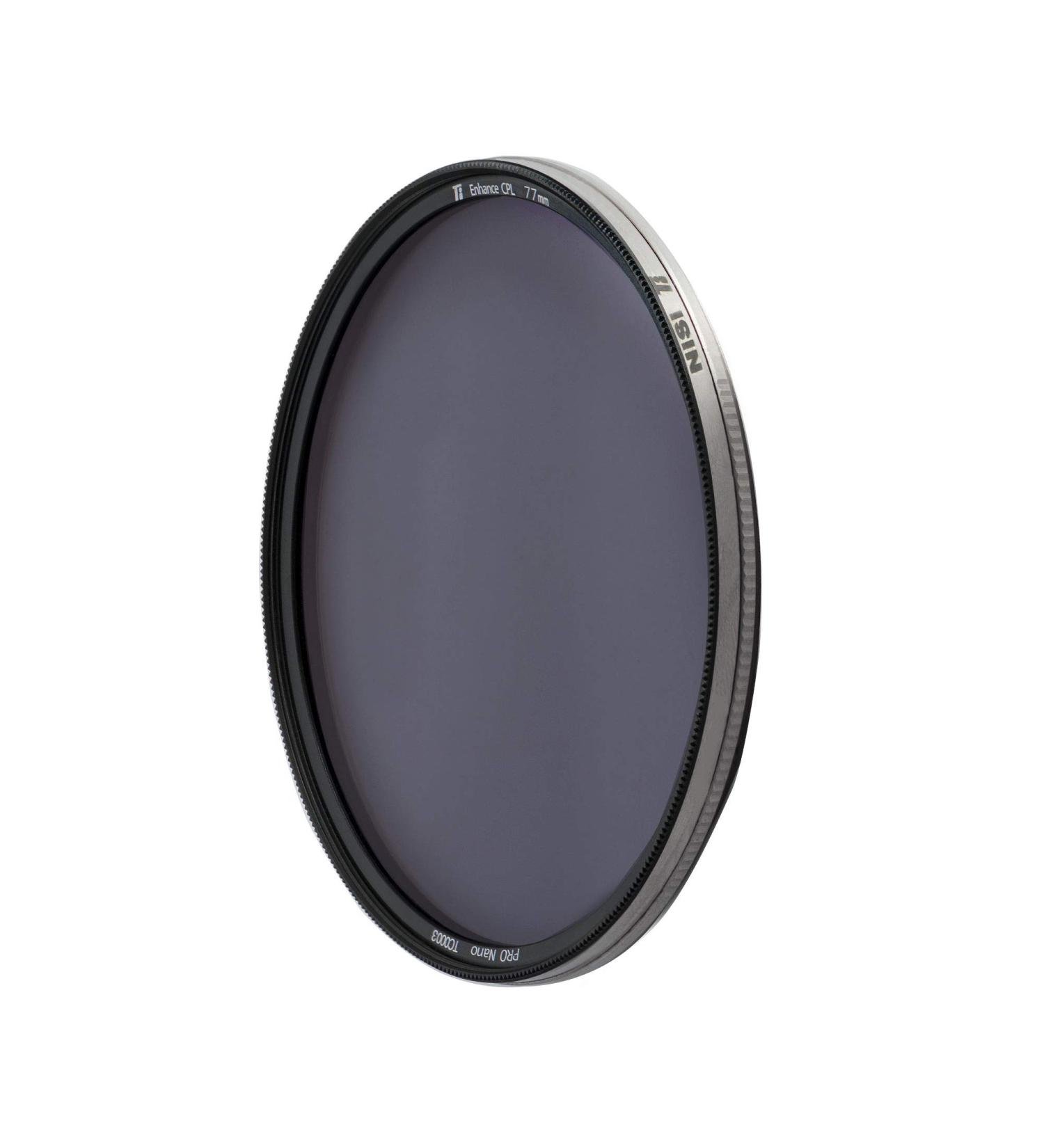 NiSi 77mm Ti Enhanced CPL | Titanium-Framed Circular Polarizing Lens Filter | Long Exposure and Landscape Photography