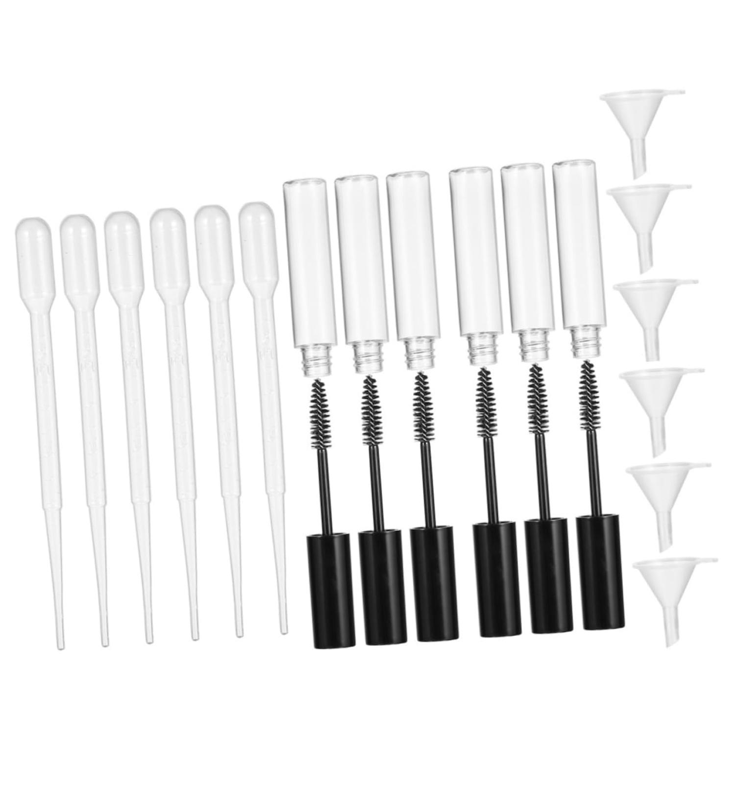 Healeved 2 Sets Mascara Tube Travel Bottles Mascara Storage Bottle Eyelash Wand Clear Plastic - Buy Online on SooperMarket.com