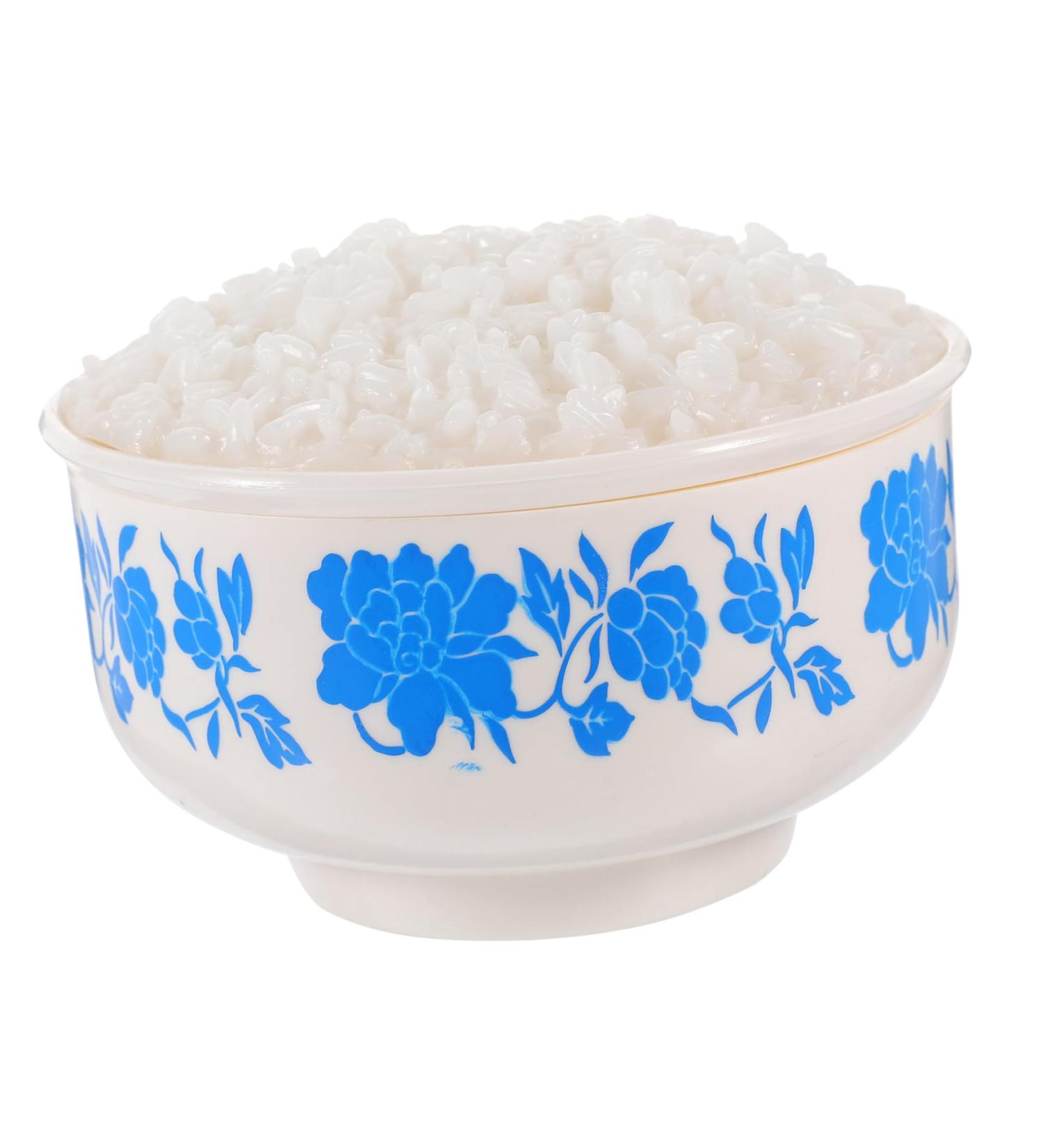 TOYANDONA Simulated Rice Toy Models Food Simulation Cooked Rice Fake Steamed Rice Model Plastic Decor Artificial Rice Decorative Steamed Rice Photo Prop Pvc Ornaments Big Bowl 12.50X12.50X8.50CM 1 - Buy Online on SooperMarket.com
