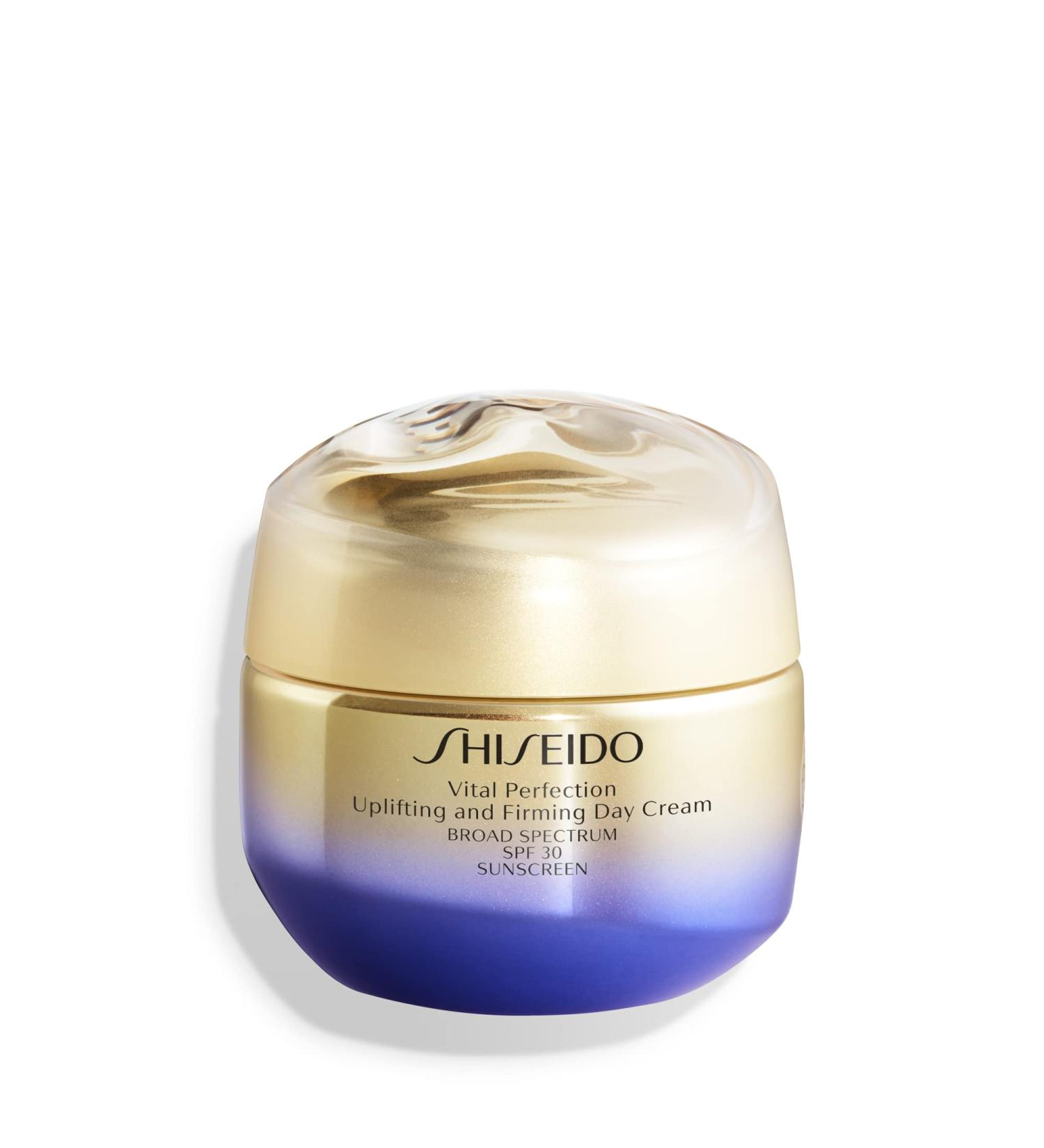 Shiseido Vital Perfection Firming Day Cream SPF 30 - 50mL | Anti-Aging Moisturizer with Broad-Spectrum Protection | Visibly Lifts, Firms, and Improves Fine Lines - Buy Online on SooperMarket.com