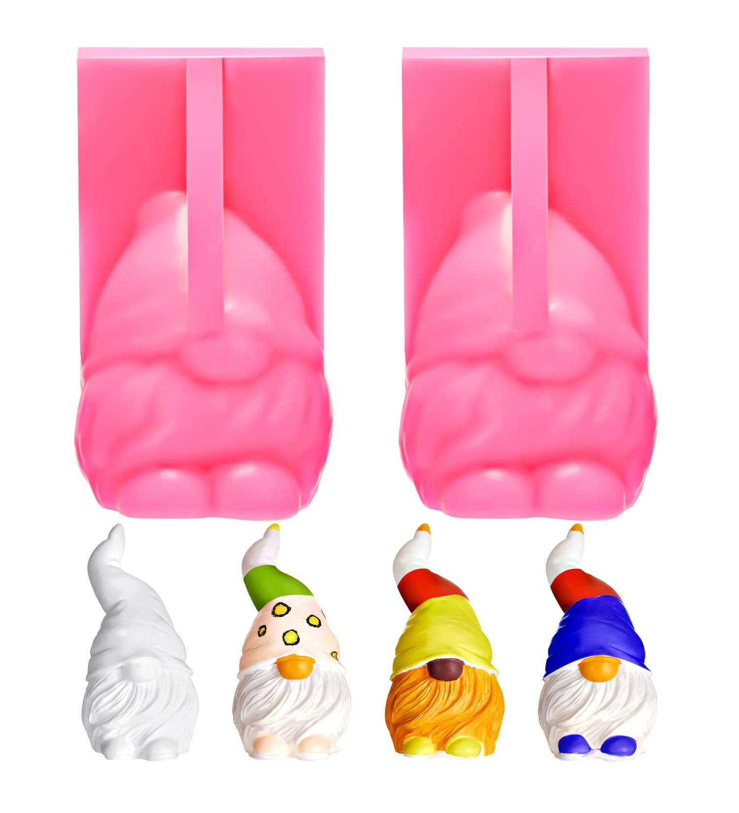 Silicone 3D Gnome Mold for DIY Soap, Resin, Wax, Polymer Clay - 1 Piece - Buy Online on SooperMarket.com