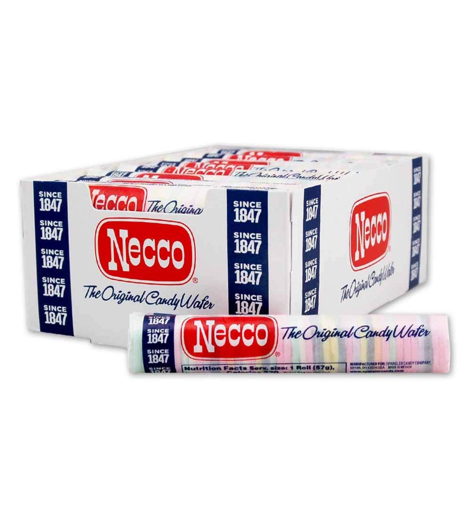 Necco Wafers Display Pack - Original Candy Wafers, 2-Ounce Rolls (Pack of 24) - Buy Online on SooperMarket.com