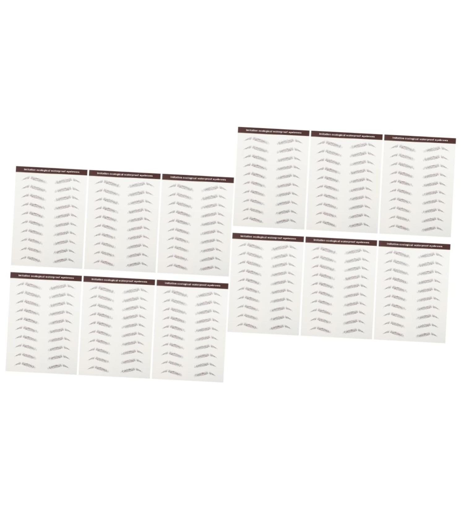 Beavorty 12 pcs eyebrow stickers makeup stickers 3D Hair-Like Eyebrows Stickers Miss - Buy Online on SooperMarket.com