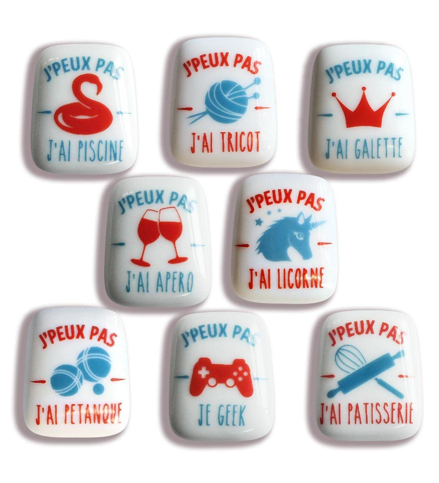 ArtFun Pack Epiphany 100 Feeves Galette des Rois J'Peux Pas - Feves des Rois Premium P22031-100