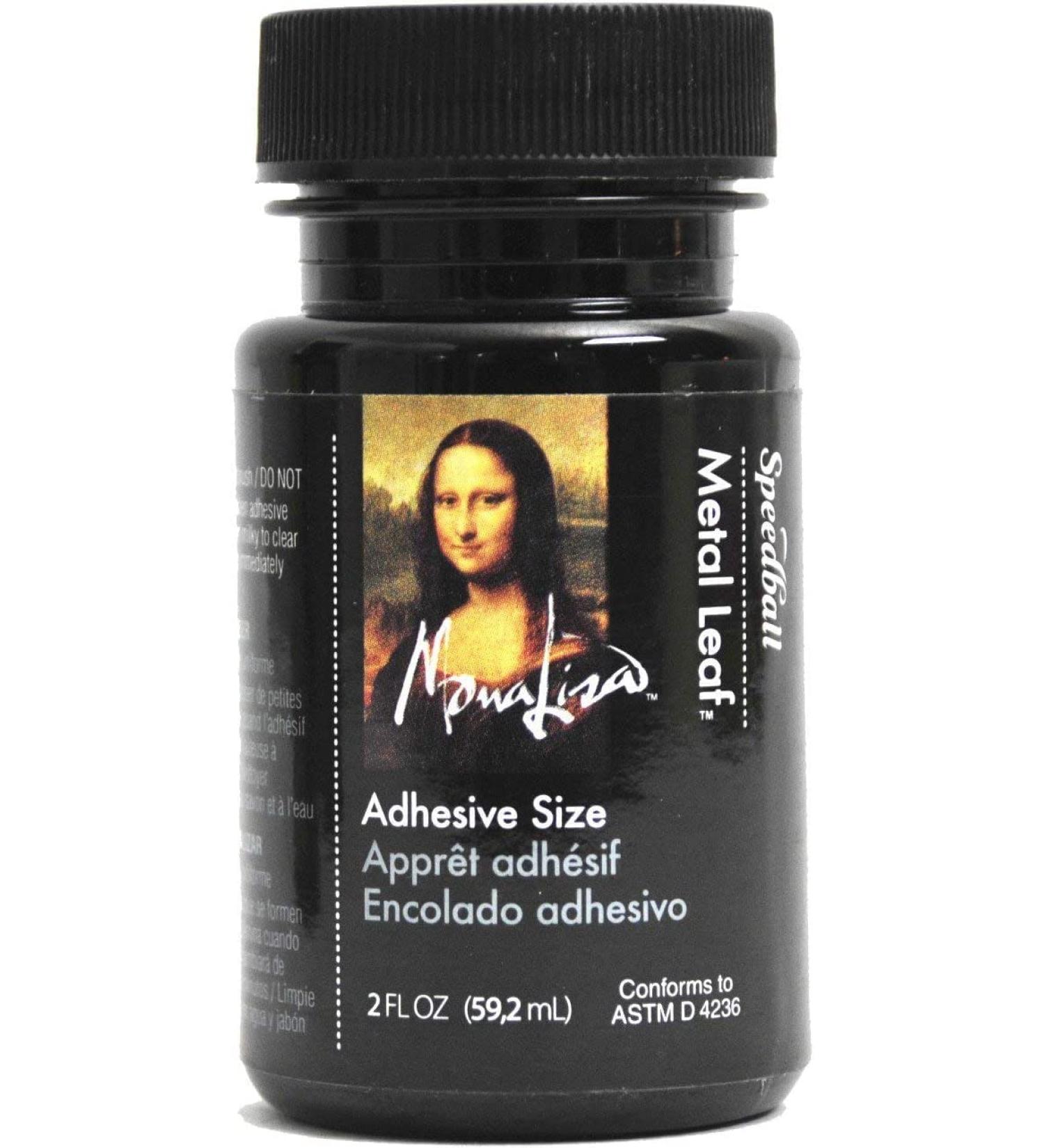 Speedball Mona Lisa Metal Leaf Adhesive - 2 oz | High-Quality Bonding for Gilding Projects - Buy Online on SooperMarket.com