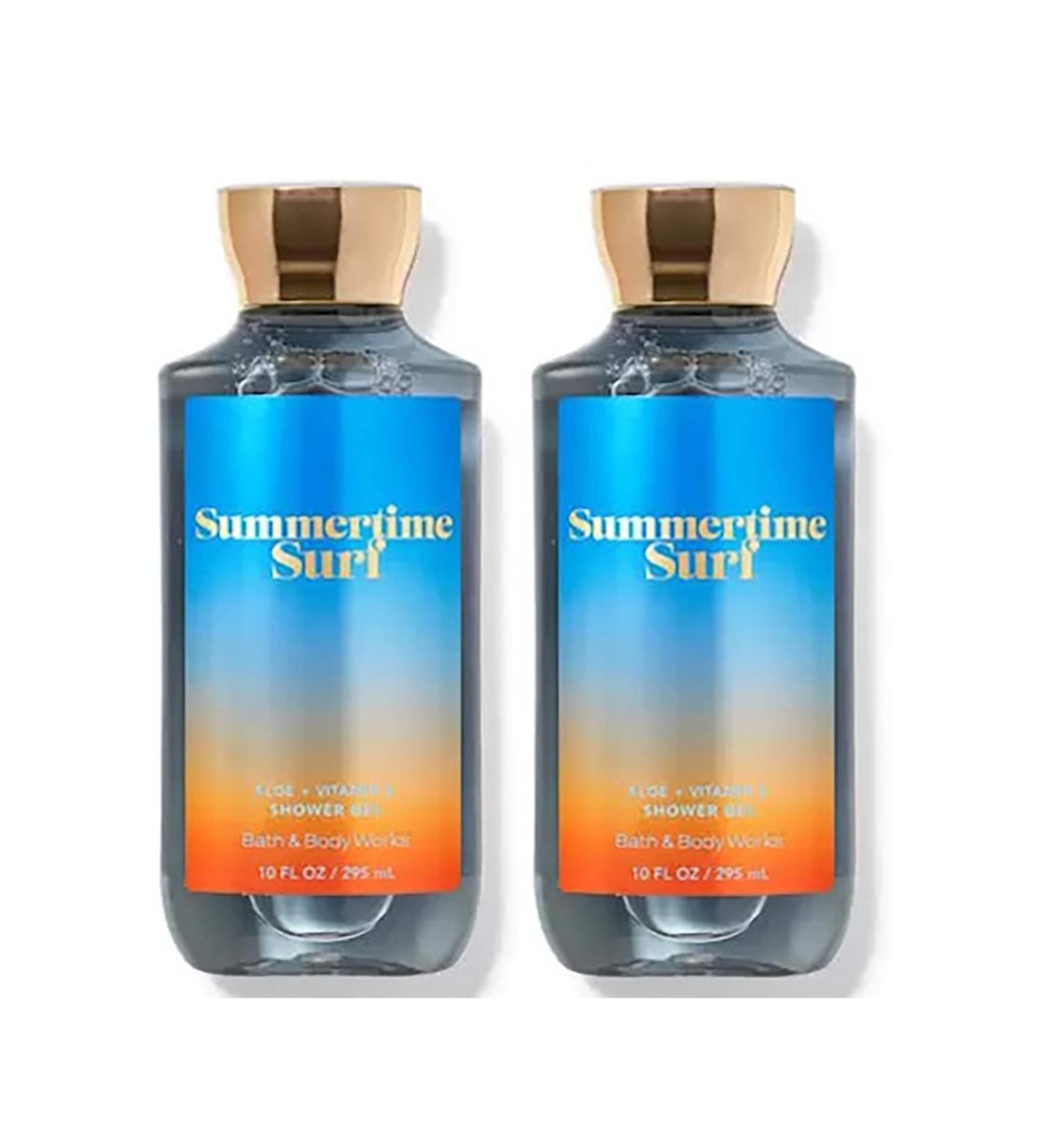 Bath & Body Works Summertime Surf Shower Gel Gift Sets 10 Oz 2 Pack (Summertime Surf) 1.25 pounds Summertime Surf 10 Fl Oz