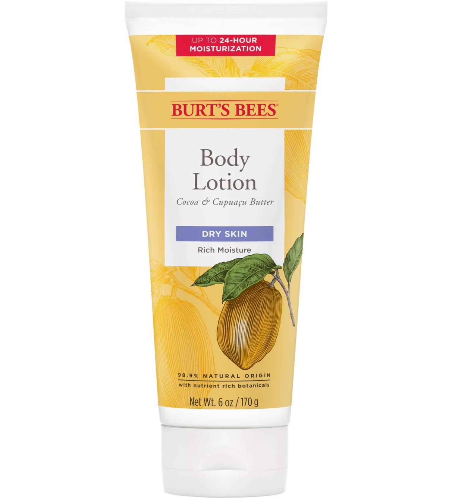 Burts Bees Cocoa & Cupuacu Butter Body Lotion for Dry Skin - 6 Oz (Pack of 1) - Buy Online on SooperMarket.com