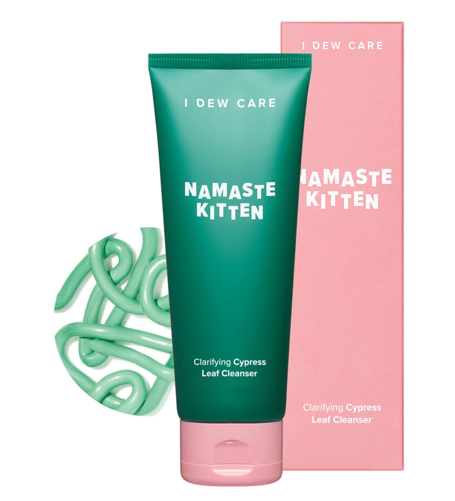 I DEW CARE Namaste Kitten Face Wash with Cypress Leaf Extract and SA | Daily Gentle Makeup Remover and Acne Foaming Cleanser | Hydrating Finish | Korean Foam Cleanser for Sensitive Skin - Buy Online on SooperMarket.com