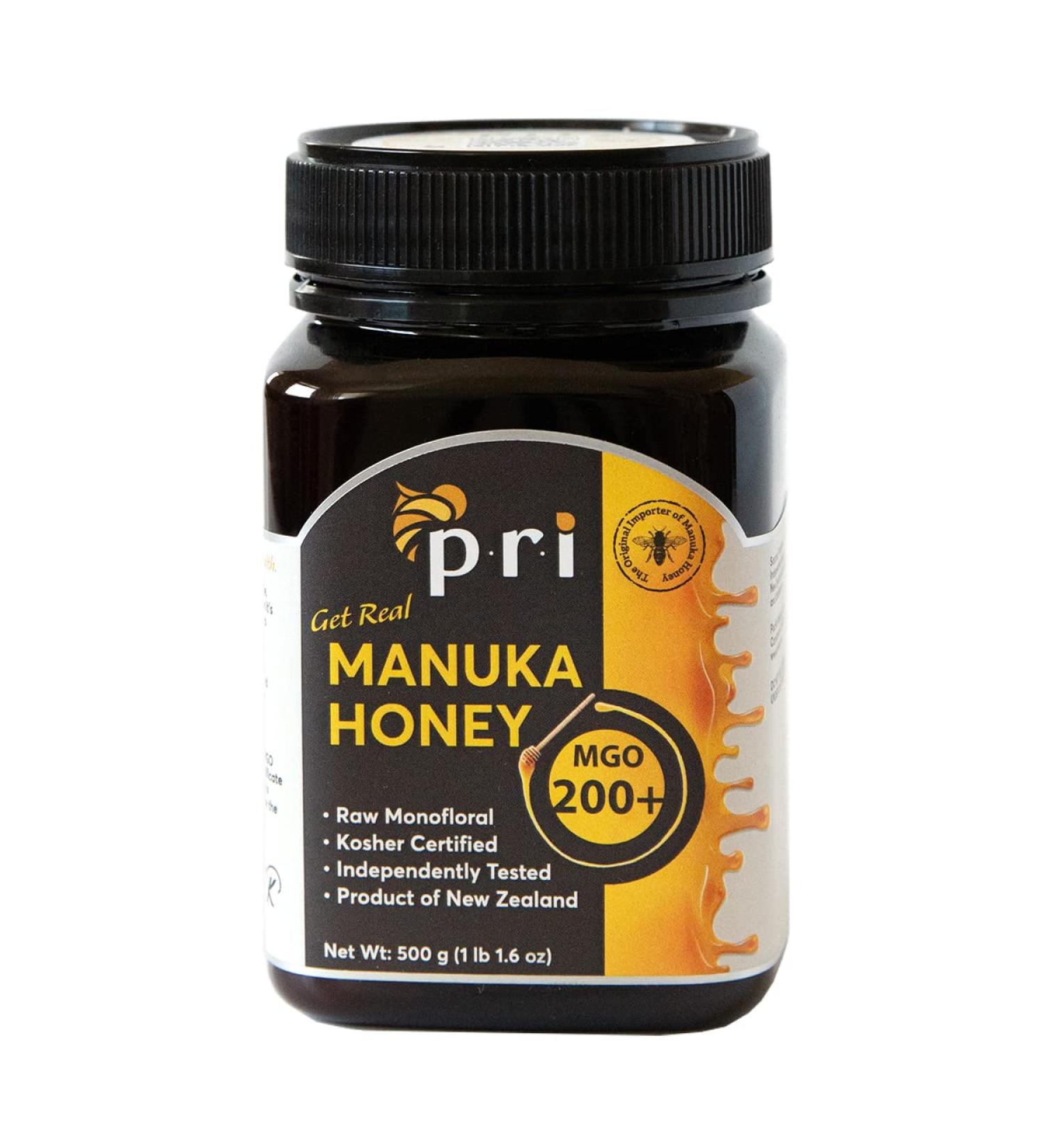 PRI Manuka Honey MGO 200+ | New Zealand Raw Monofloral - 500g - Buy Online on SooperMarket.com