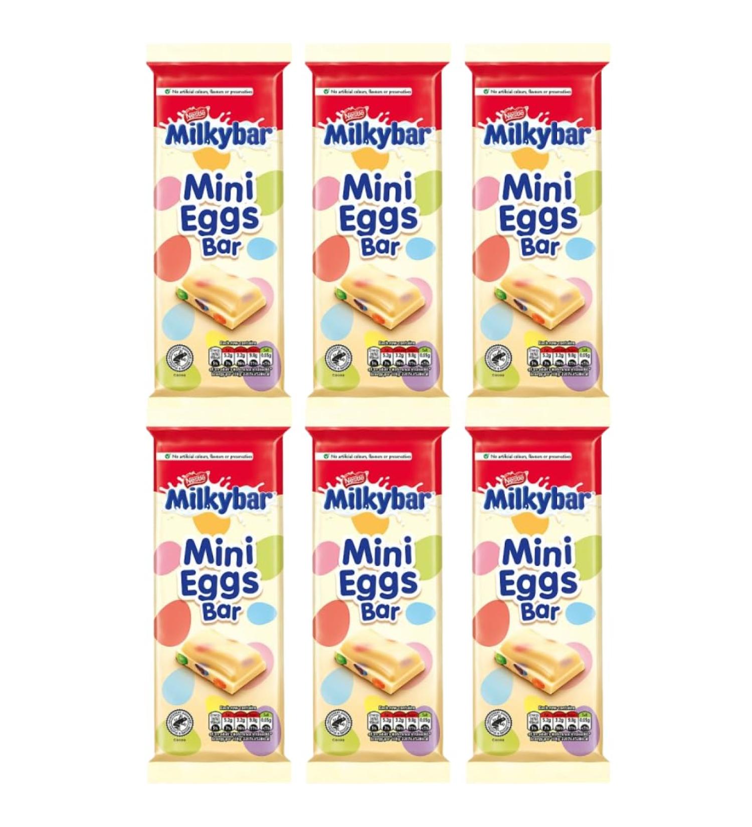 Chocolate Bundle With Milkybar Mini Egg Block Bar 100g (6 Pack)