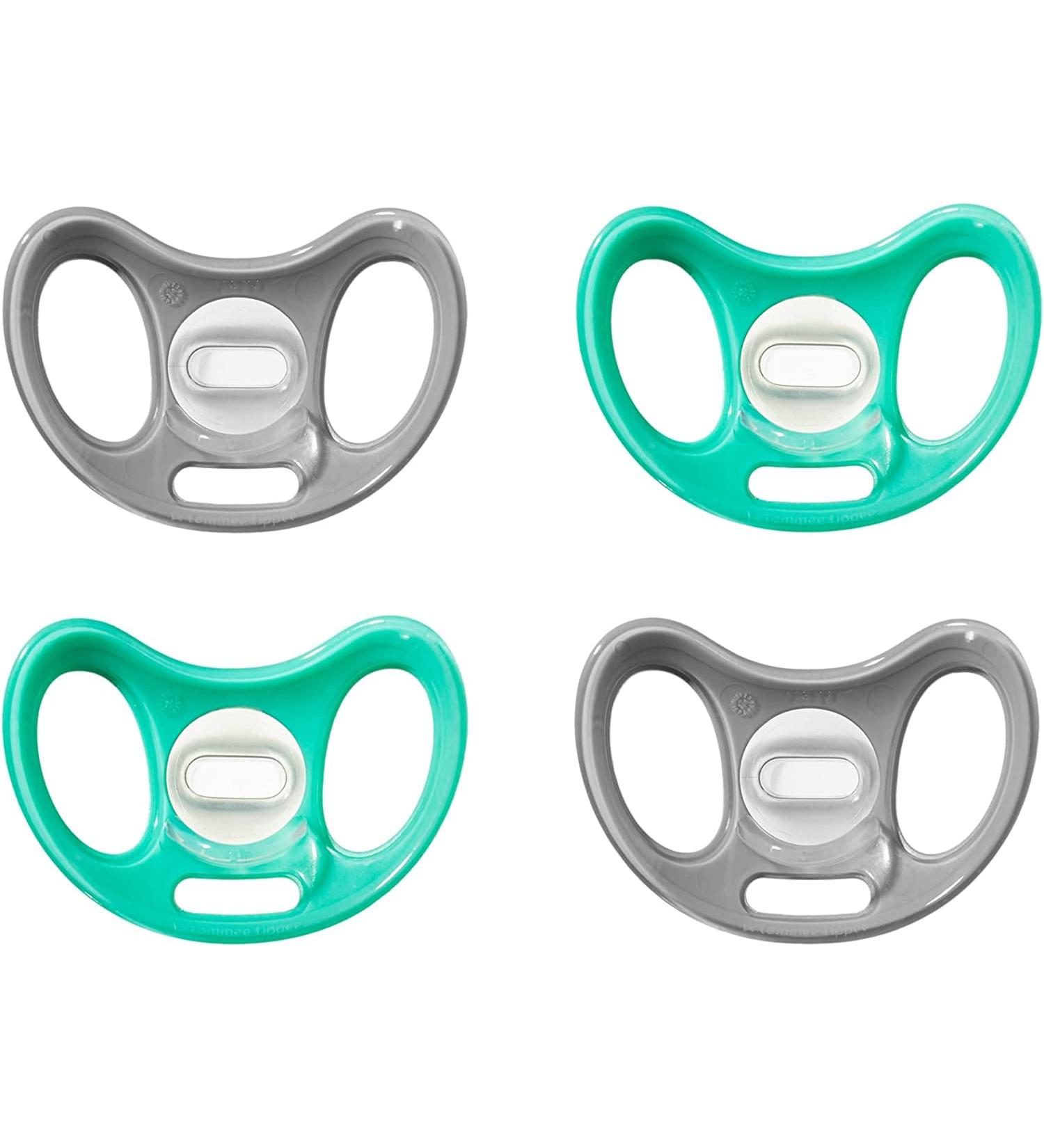 Tommee Tippee Advanced Sensitive Skin Pacifier 4 Count | BPA-Free Binkies, Unique Shield Design | 0-6 Months, Symmetrical Shape - Buy Online on SooperMarket.com