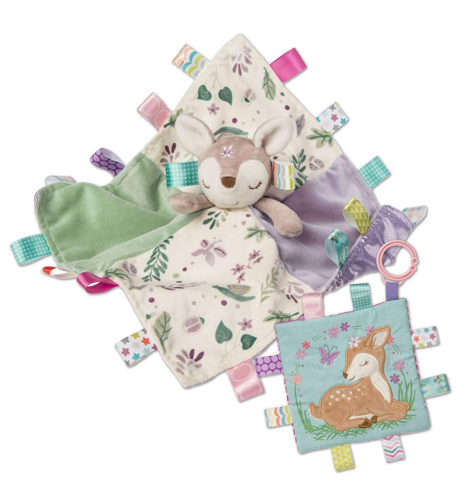 Mary Meyer Taggies Flora Fawn Character Blanket with Crinkle Me | Soft Baby Security Blanket - Buy Online on SooperMarket.com
