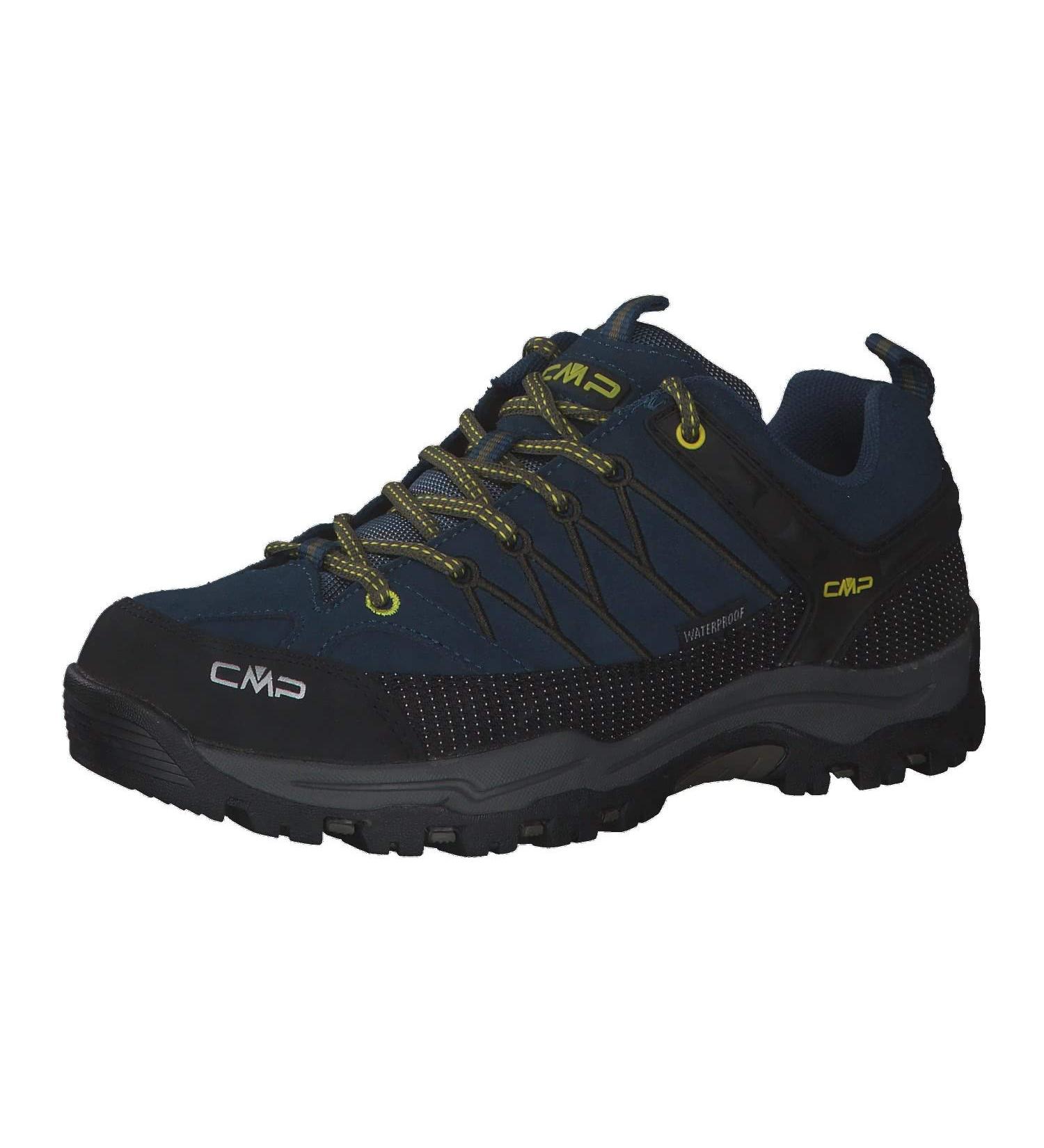 CMP Rigel Boys Trekking & Hiking Shoes - 38 EU - Blue Ink & Yellow - Best for Outdoor Adventures - Buy Online on SooperMarket.com
