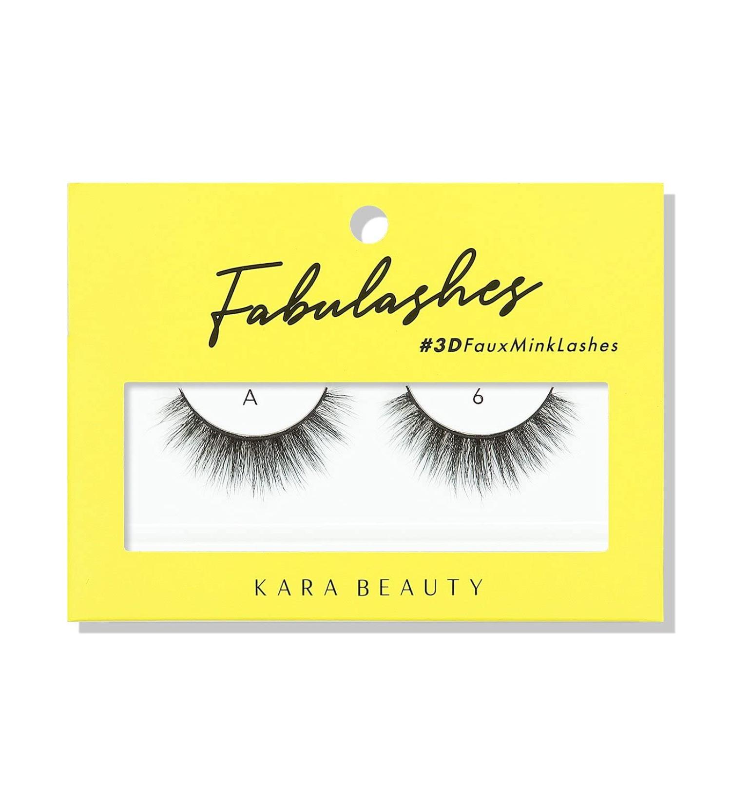 Kara Beauty Fabulashes 3D Faux Mink False Eyelashes - Style A6 | International Shipping Available - Buy Online on SooperMarket.com