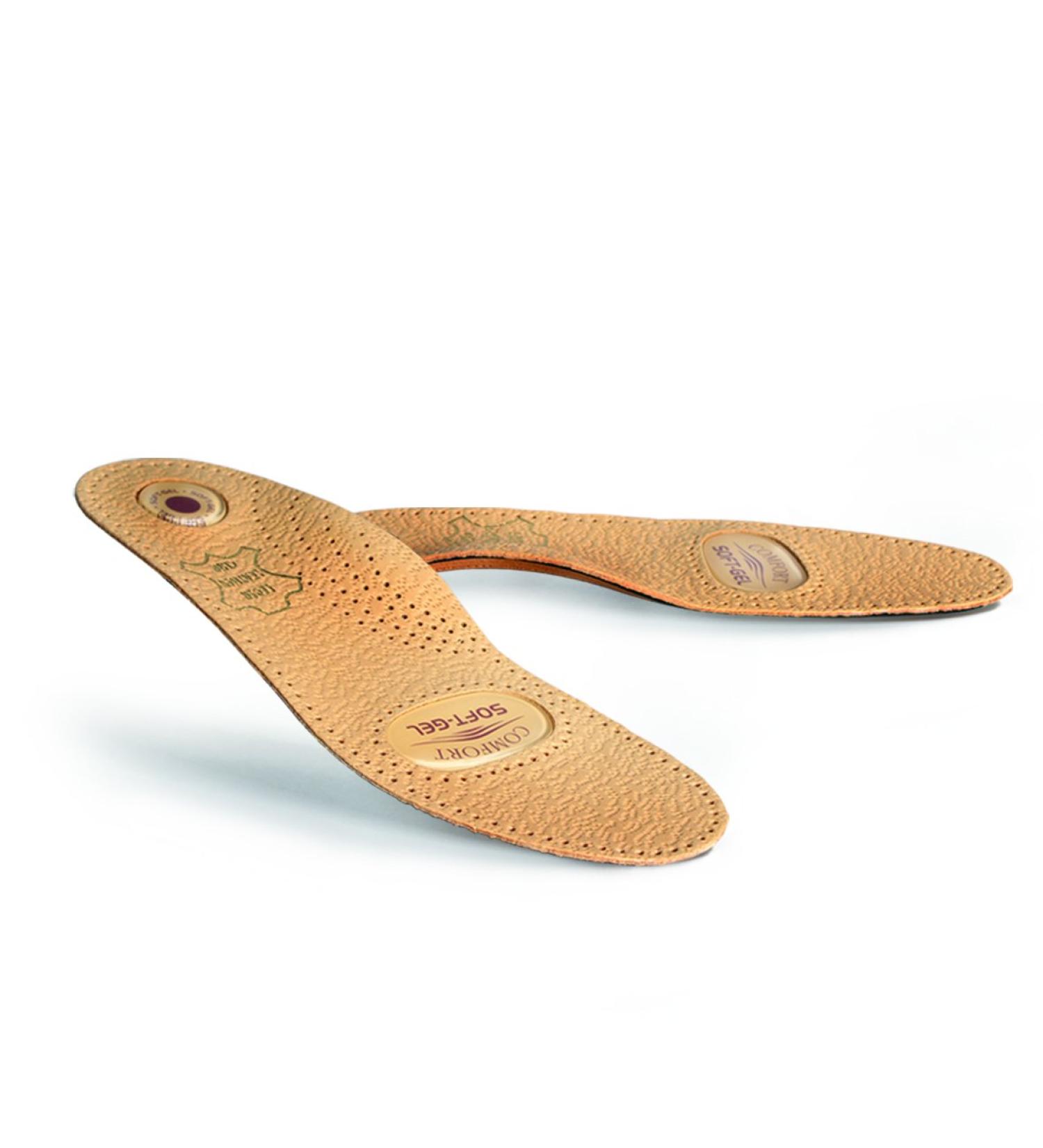Buy Kaps Relax Gel Orthopedic Shoe Inserts - High-Quality Leather Insoles with Gel Cushions for Men & Women | All Sizes Available (41 EUR) - Buy Online on SooperMarket.com