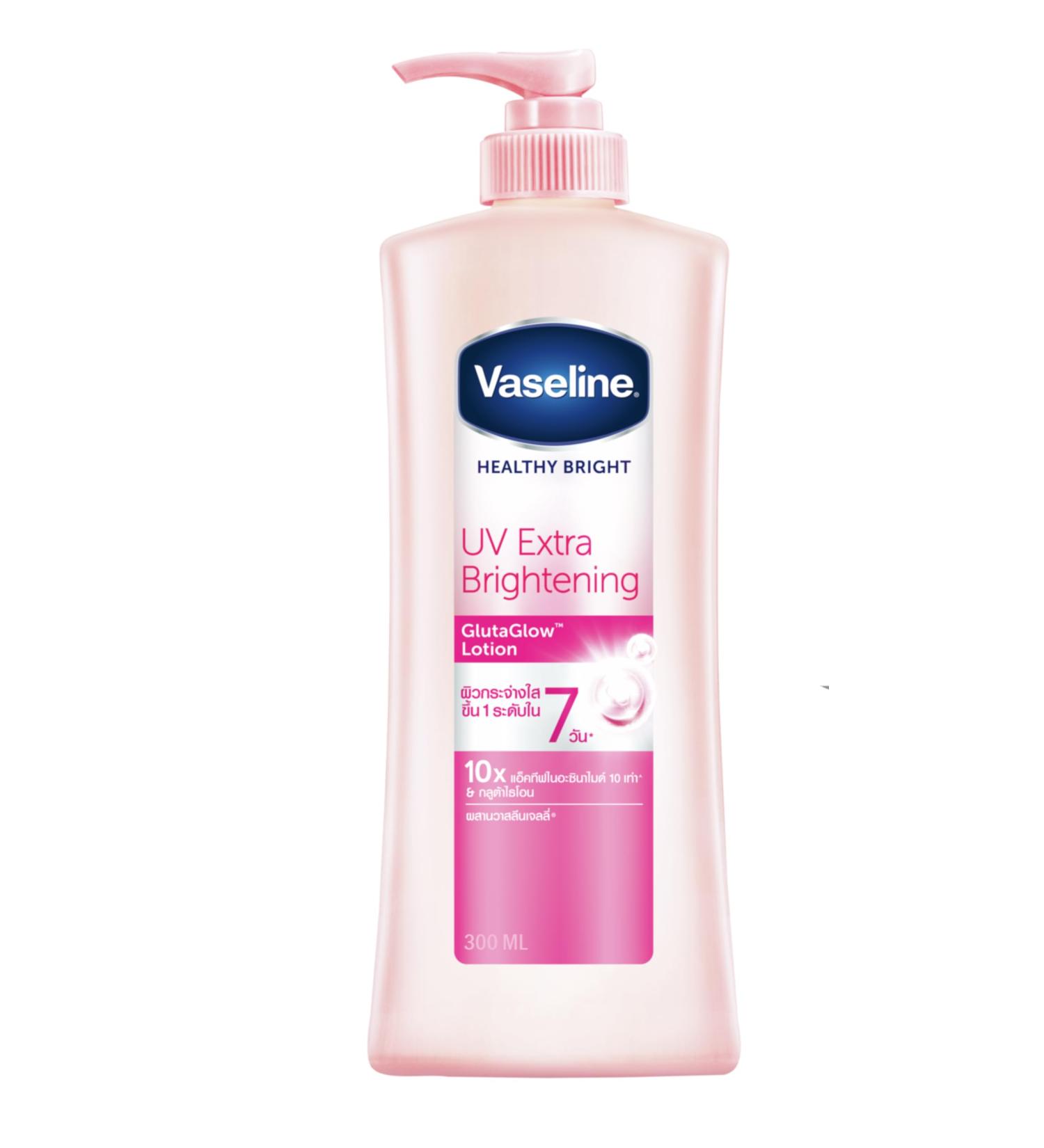 Buy Vaseline Healthy Bright UV Extra Brightening Gluta Glow Body Lotion 300ml - Enhance Skin Radiance | International Shipping Available - Buy Online on SooperMarket.com