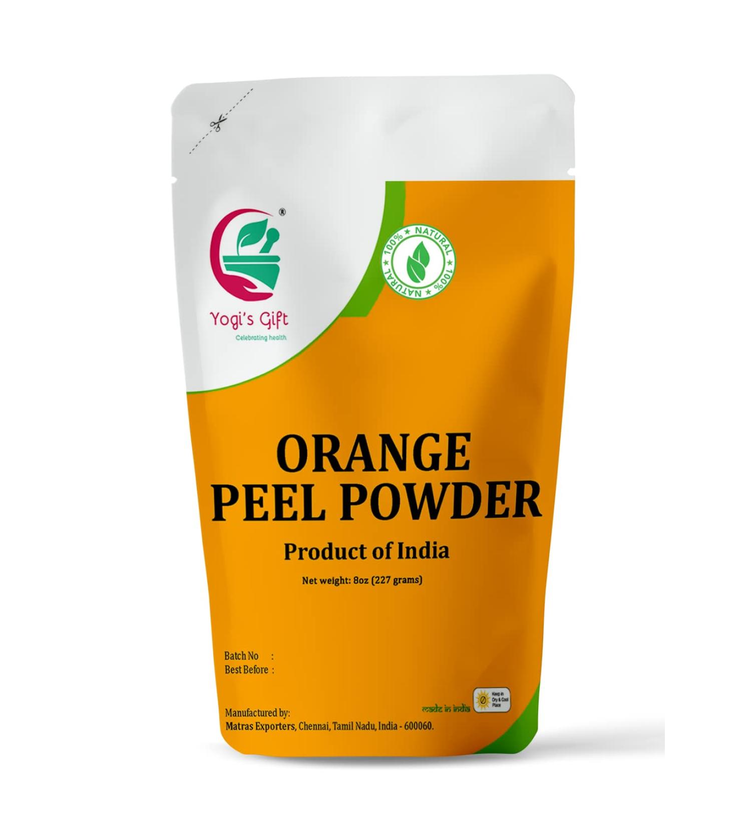 Orange Peel Powder 8oz (227g) | By Yogi s Gift  - Buy Online on SooperMarket.com