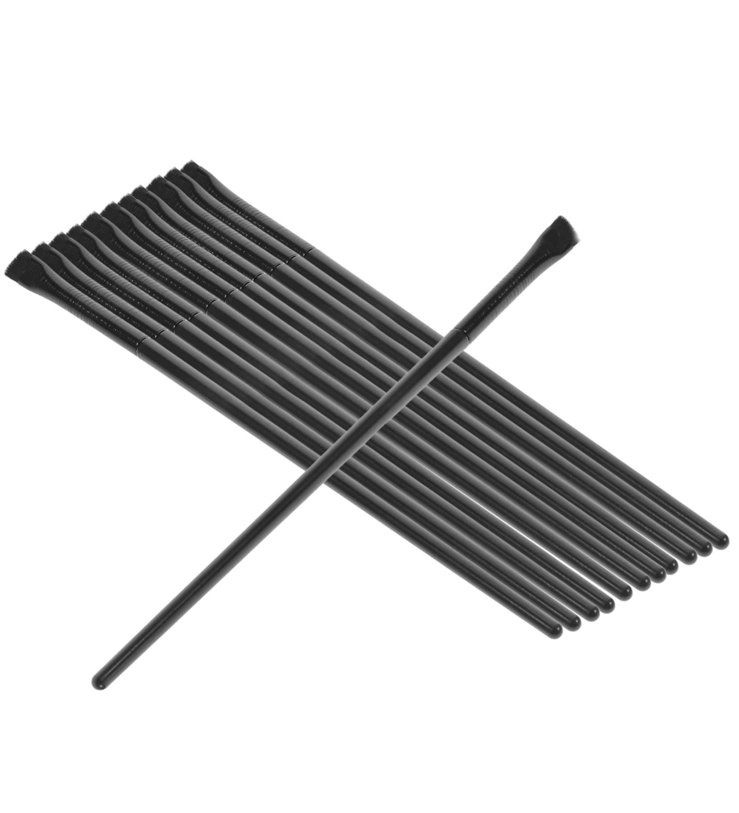 BELLIFFY 12pcs Eyeliner Brush Eye Shadow Brush Eye Crease Brush Eye Brushes for Eyeshadow Eye Makeup Brushes 14.5x0.7x0.5cm Black - Buy Online on SooperMarket.com
