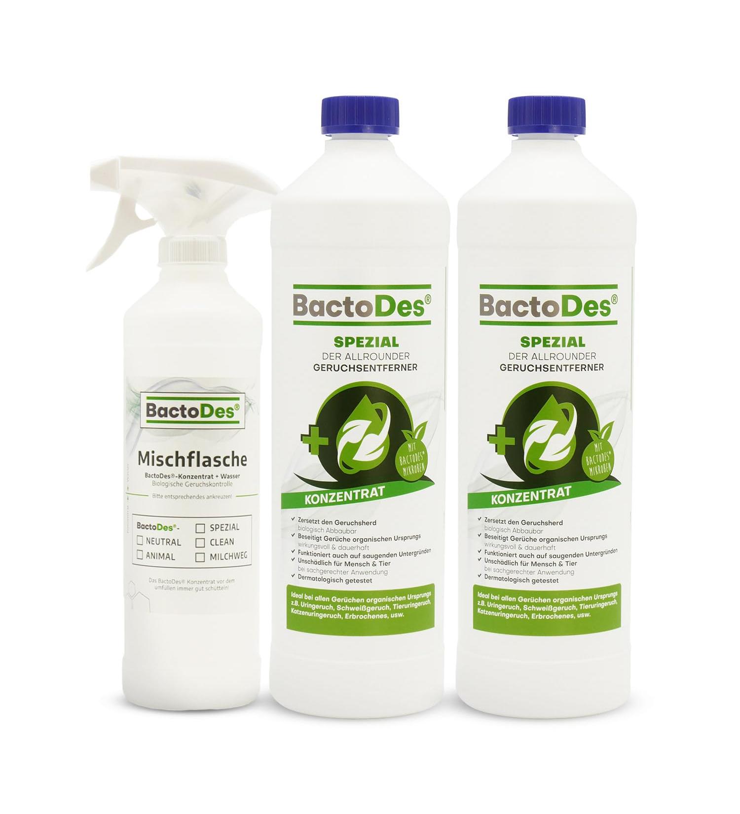 Bactodes 2L Concentrate - Universal Enzyme Cleaner & Odor Neutralizer - Effective Organic Microbe Spray for All Smells - International Shipping Available - Buy Online on SooperMarket.com