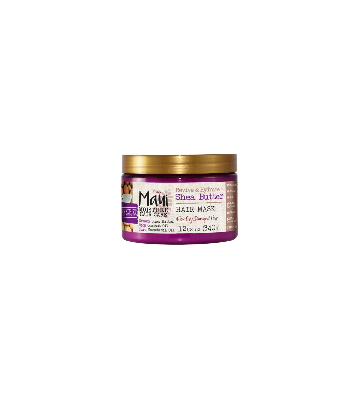 Maui Moisture Shea Butter Hair Mask 340g for Dry, Damaged Hair - Repair and Hydrate - Buy Online on SooperMarket.com