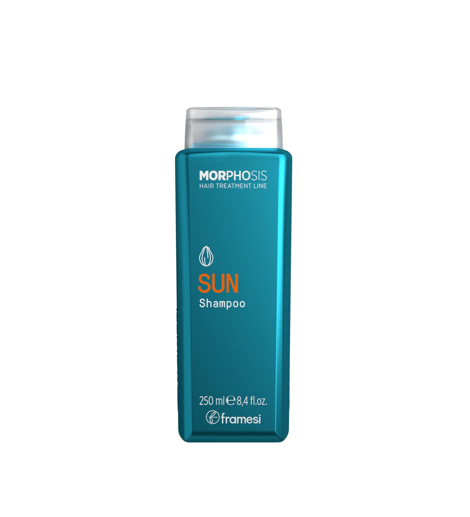 Framesi Morphosis SUN Shampoo - Deep Cleansing Chlorine Removal & Hydration | Natural Color Safe Hair Care for All Hair Types - Buy Online on SooperMarket.com