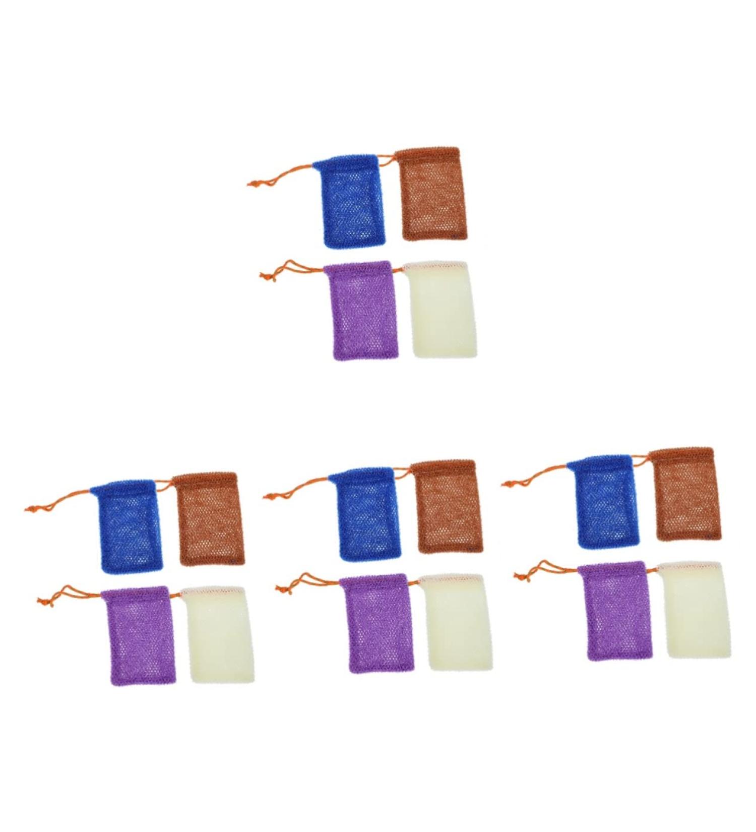 Baluue 16 Pcs Soap Bag Foaming Net Bath Soap Liquid Bubble Bag Soap Saver Loofah Pouch Bath Loofah Nylon - Buy Online on SooperMarket.com