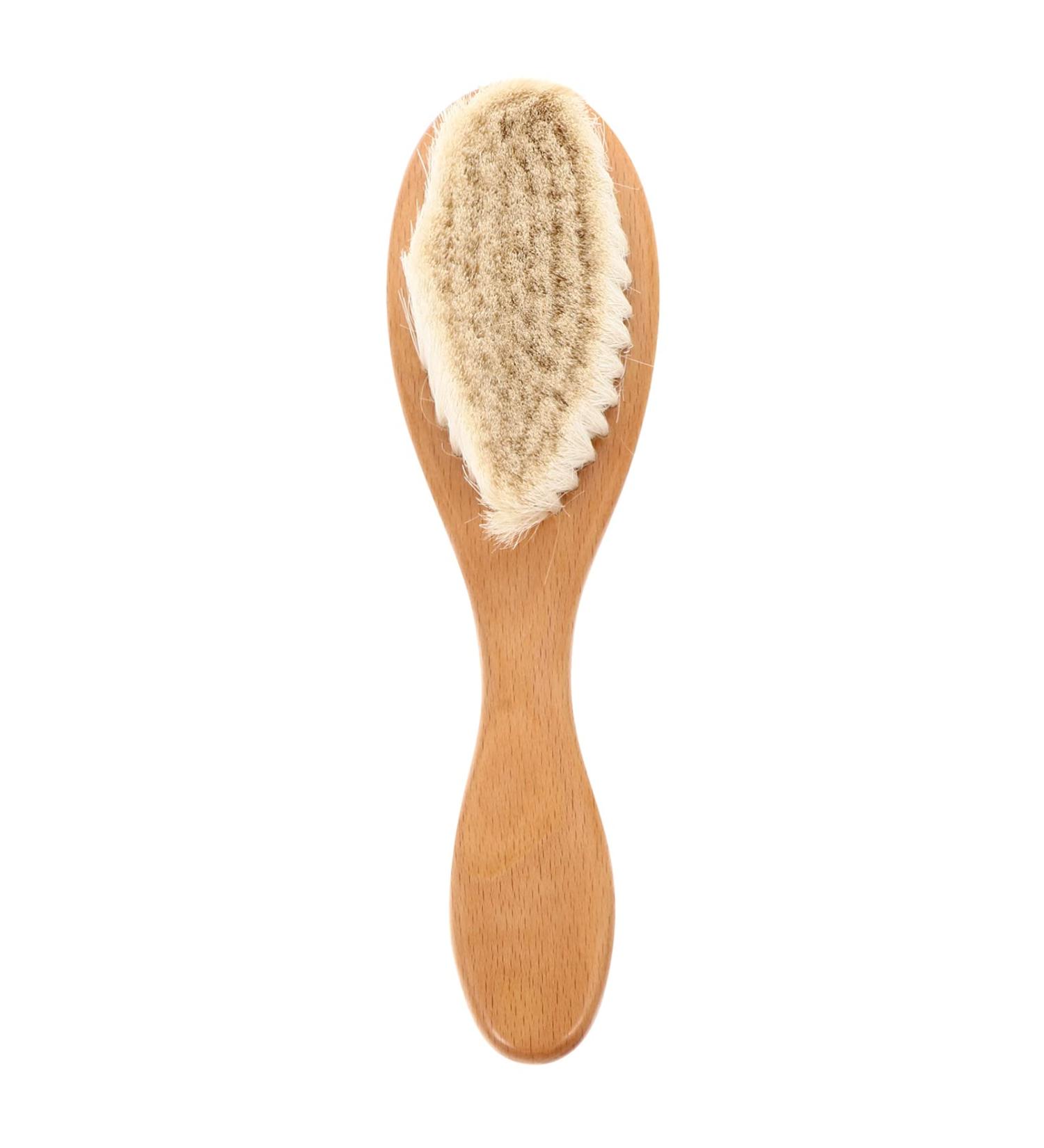 Kisangel Comb Cap Massaging Toddler Hair Brush - Natural Bristles, Wooden Massager for Kids - Perfect Gift for Baby Registry - Buy Online on SooperMarket.com