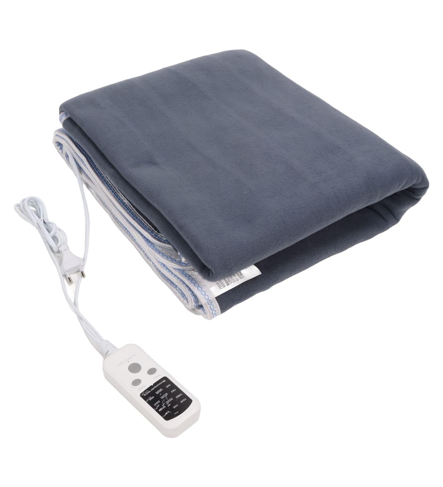 HEEPDD Electric Blanket - 4-Layer Heated Fleece Pad | Uniform Heating | EU Plug 220V | 1.5x1.2M for Cozy Comfort - Buy Online on SooperMarket.com